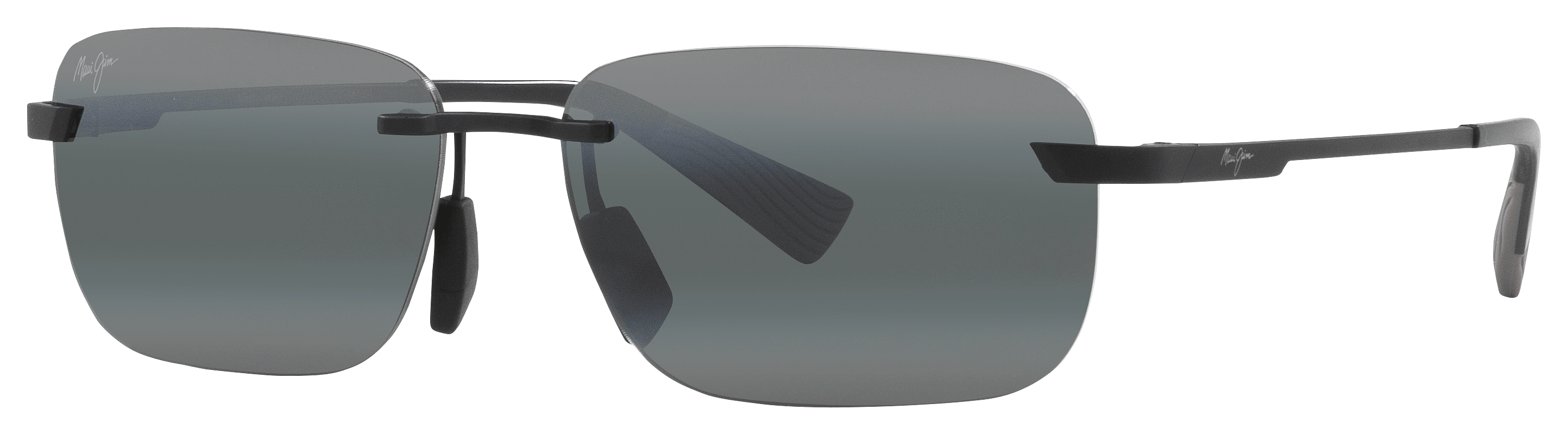 Image of Maui Jim Lanakila Polarized Sunglasses - Matte Black/Gray/Gray - Large