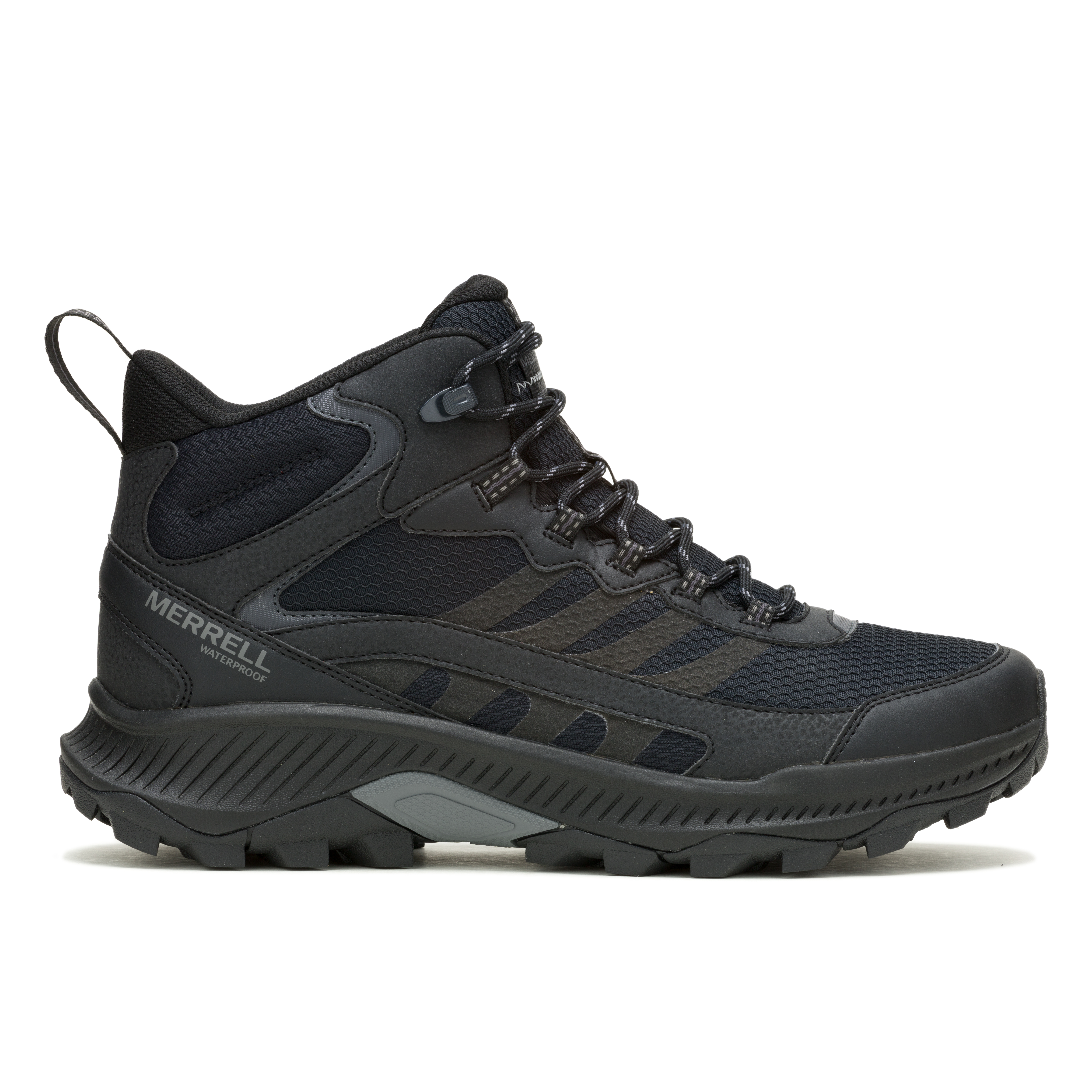 Merrell Speed Strike 2 Mid Waterproof Hiking Boots for Men - Black