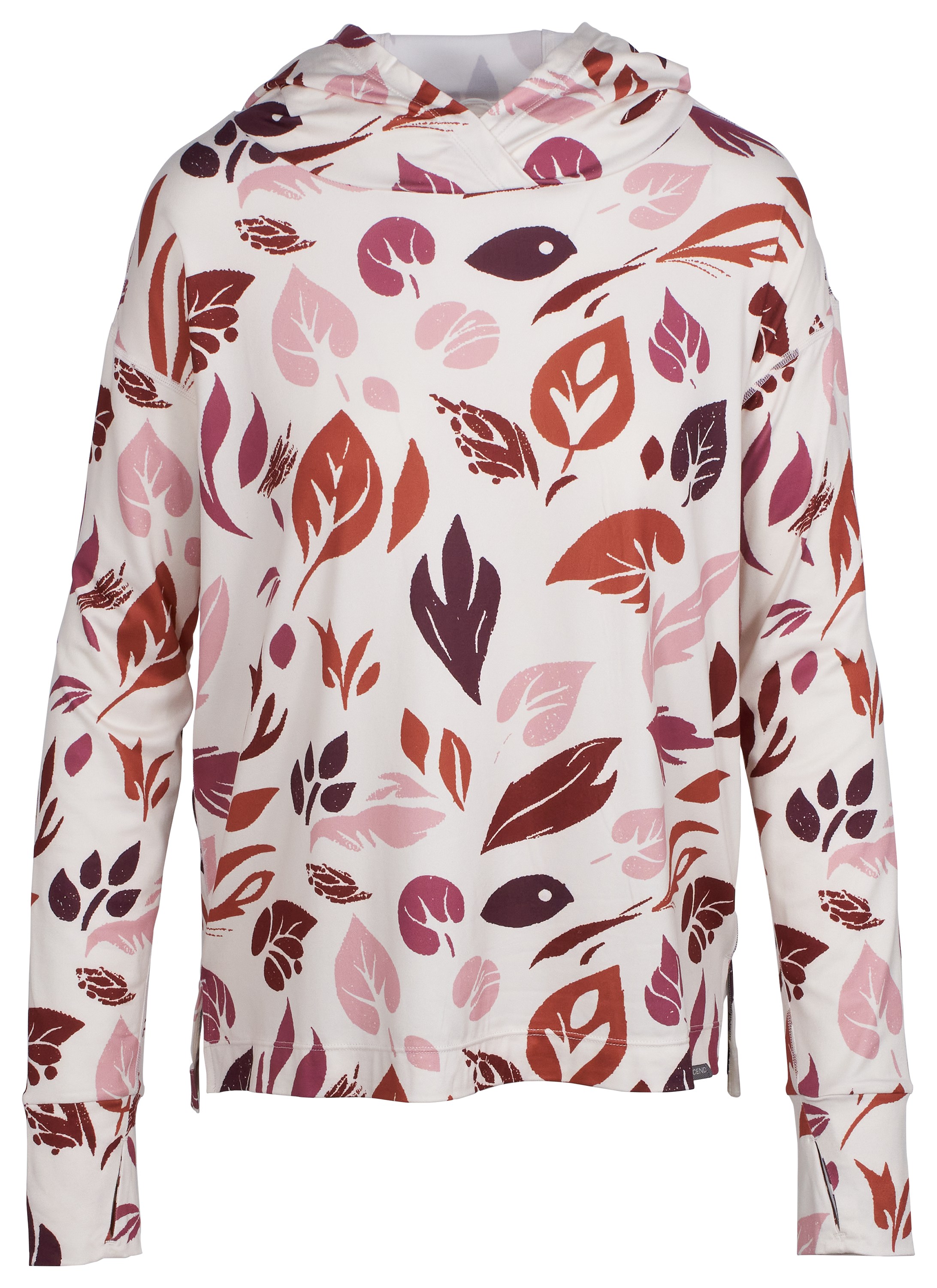 Image of Ascend Evolve Performance Long-Sleeve Hoodie - Spring Leaves Coconut Milk - XS