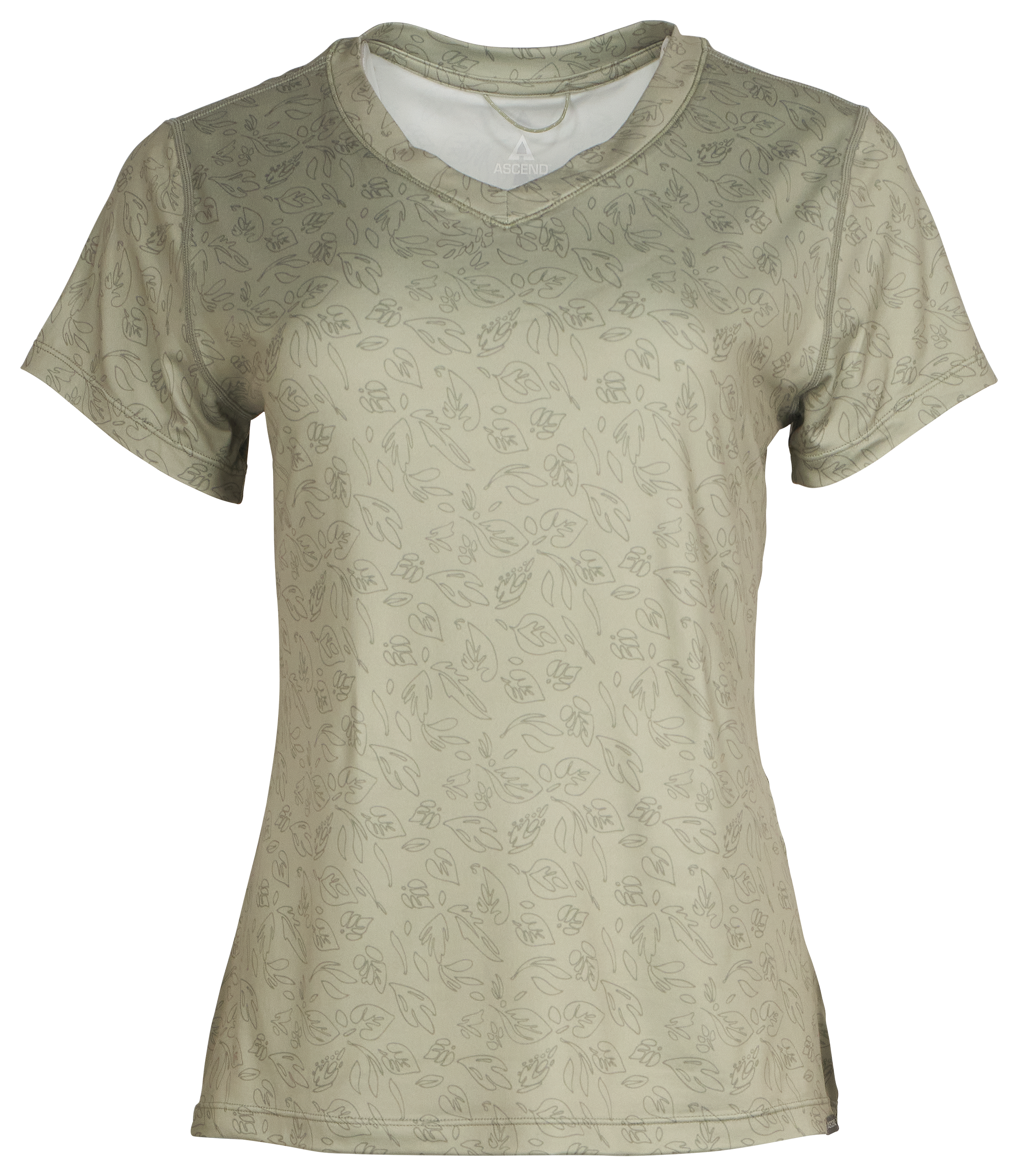 Image of Ascend Evolve Performance Short-Sleeve T-Shirt - Spring Leaves Outlines Desert