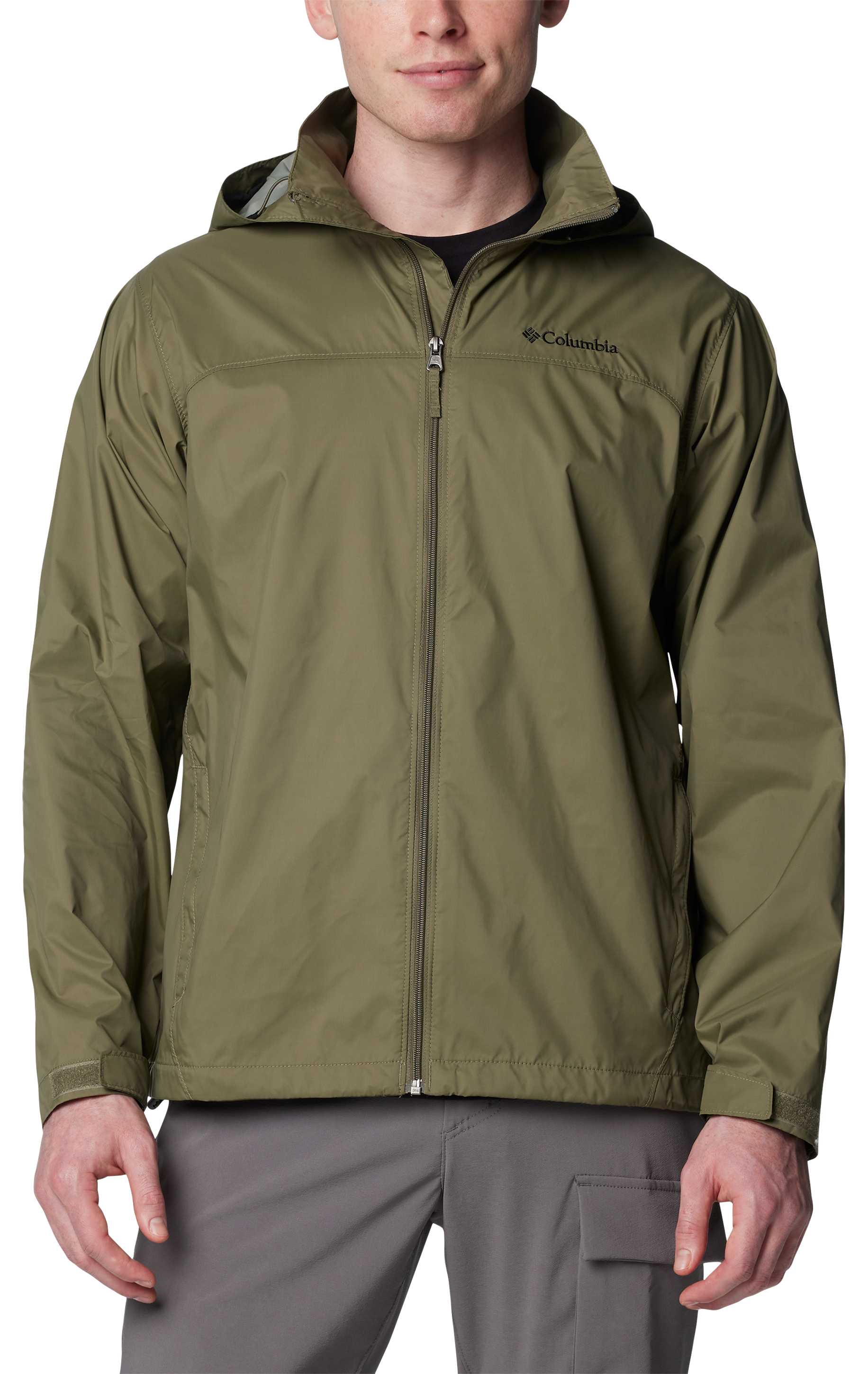Image of Columbia Glennaker Lake II Rain Jacket for Men - Stone Green - XL