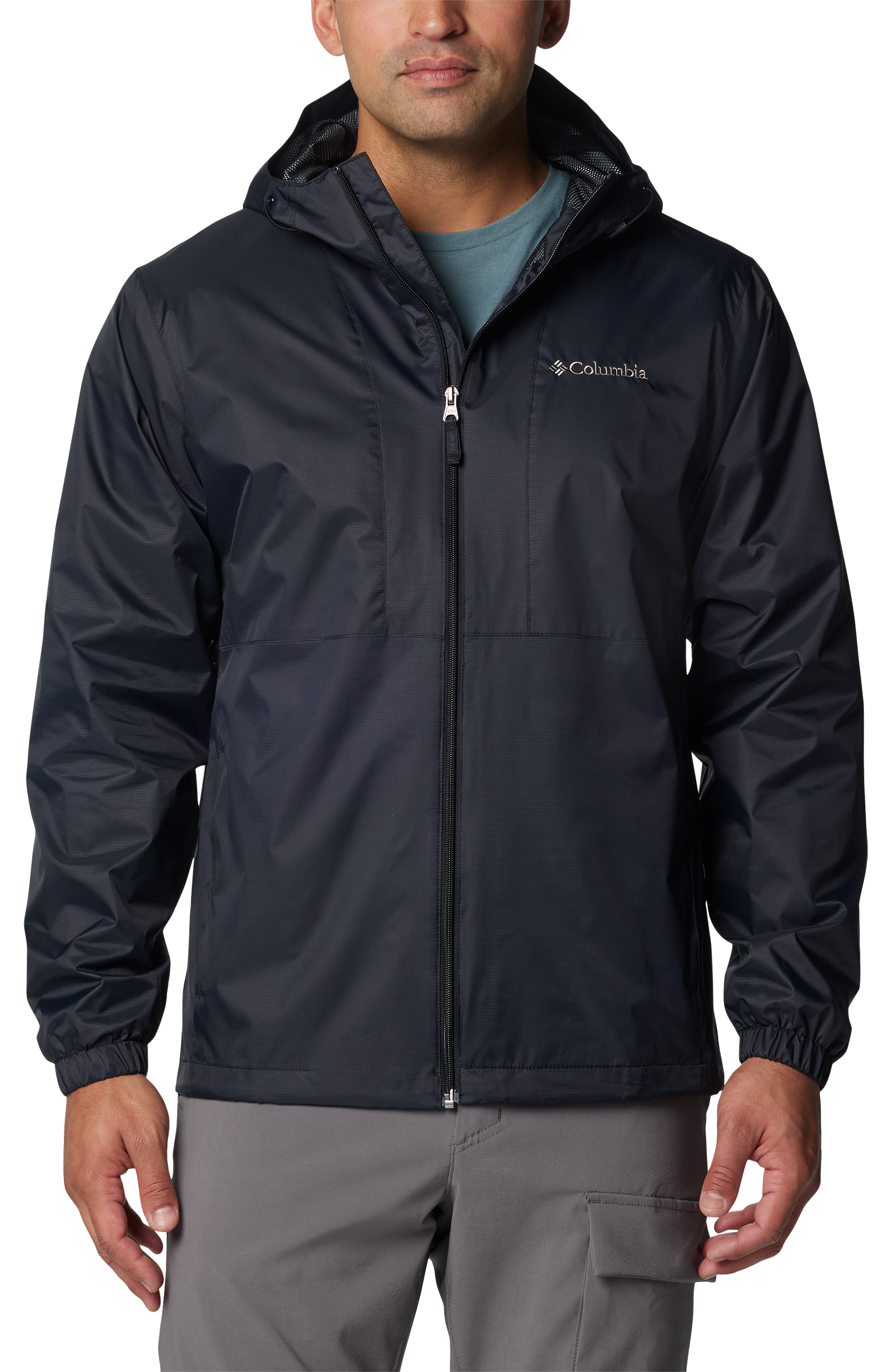 Image of Columbia Glenbrook Bend Rain Jacket for Men - Black - L