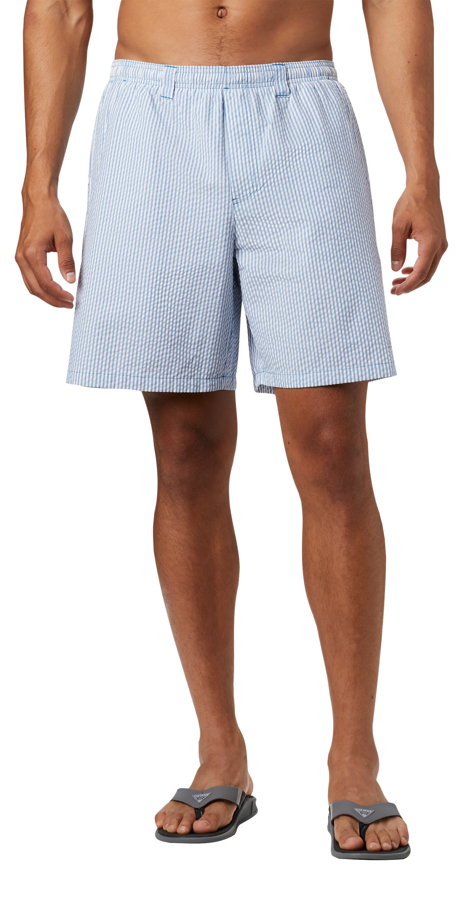 Image of Columbia PFG Super Backcast II Water Shorts - Dark Pool Seersucker