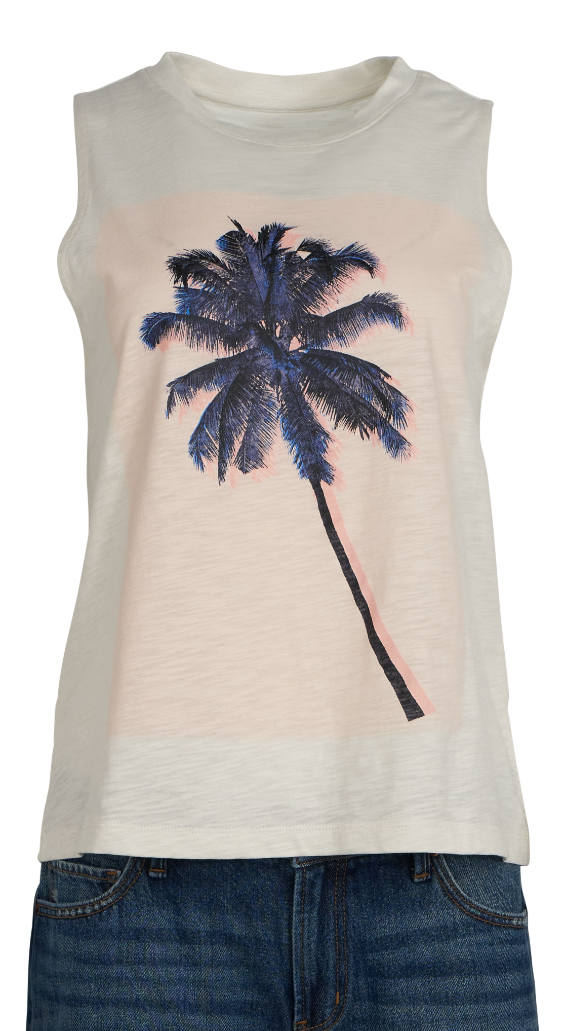 NATURAL REFLECTIONS Palm Tree Muscle Tank
