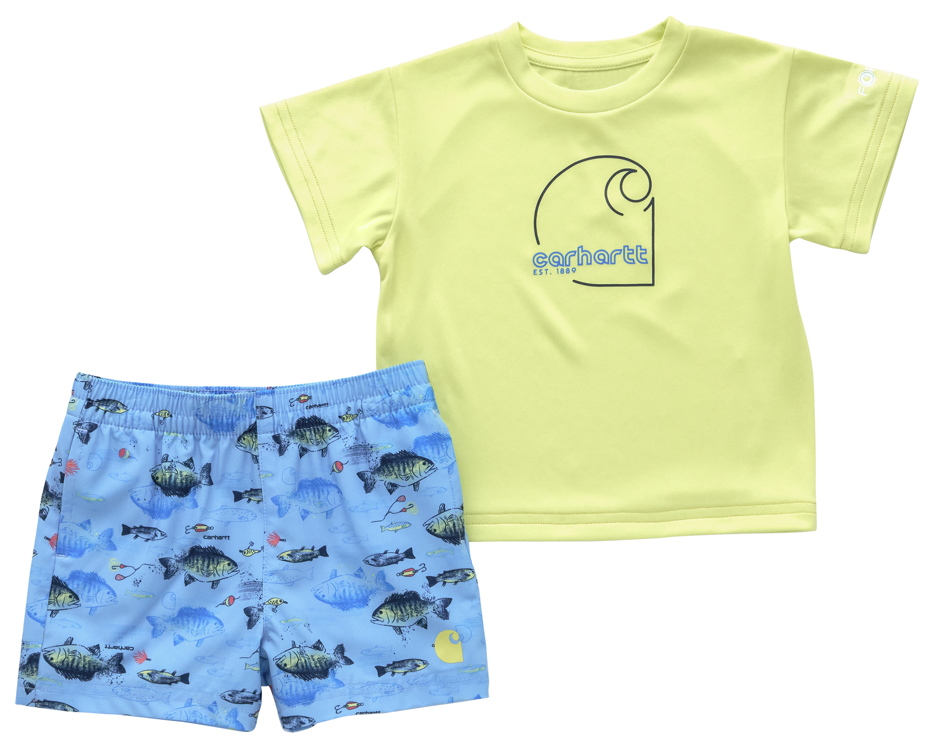 CARHARTT Force Sun Defender Short-Sleeve T-Shirt and Woven Shorts Set for Babies