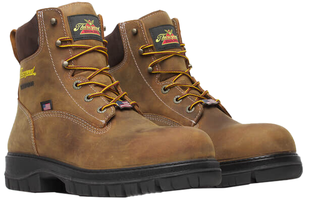 Image of Thorogood Genesis Waterproof Nano Composite Toe Work Boots for Men - Brown - 13M