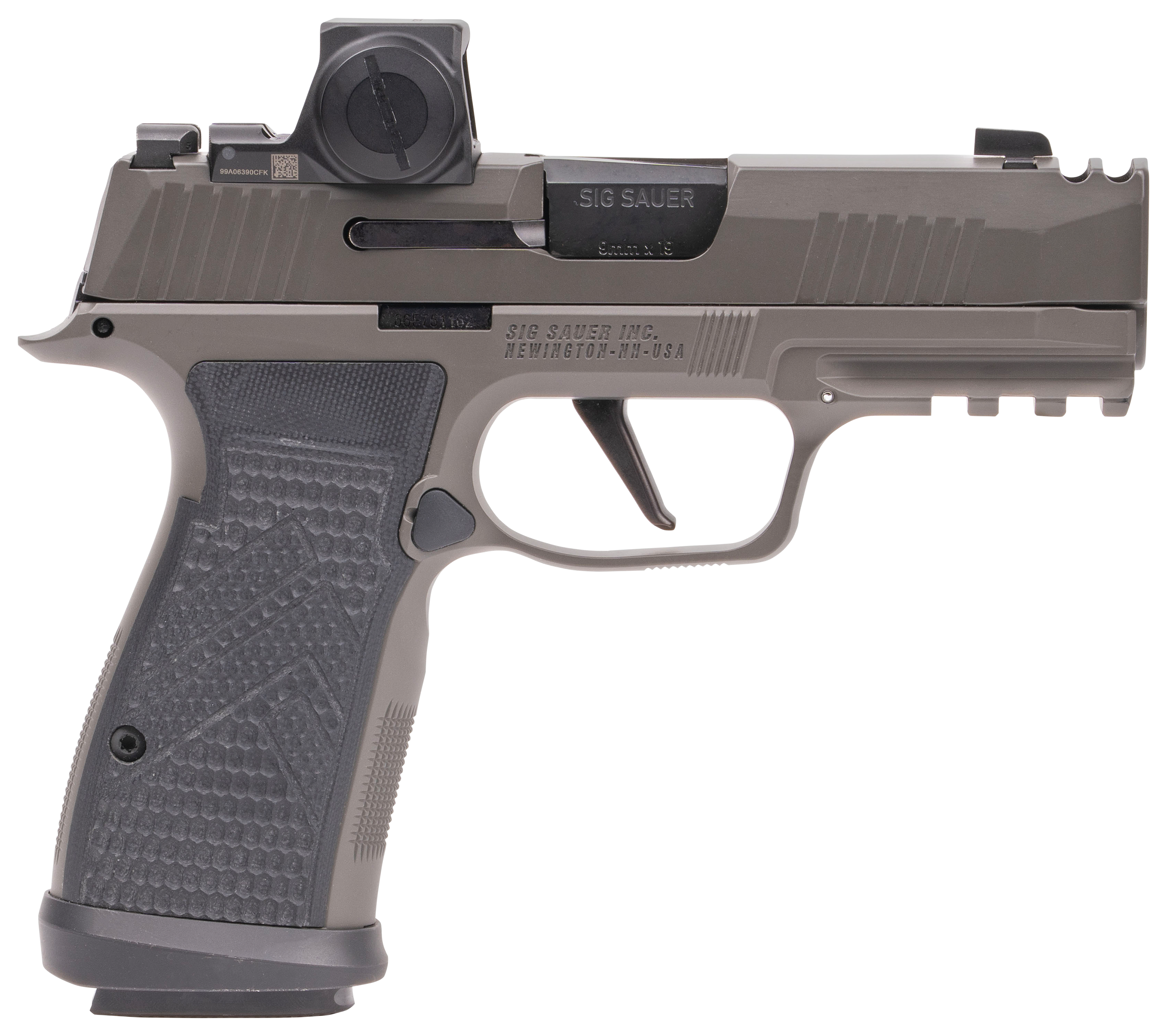 SIG SAUER P365AXG Legion SemiAuto Pistol with ROMEOX Compact Sight