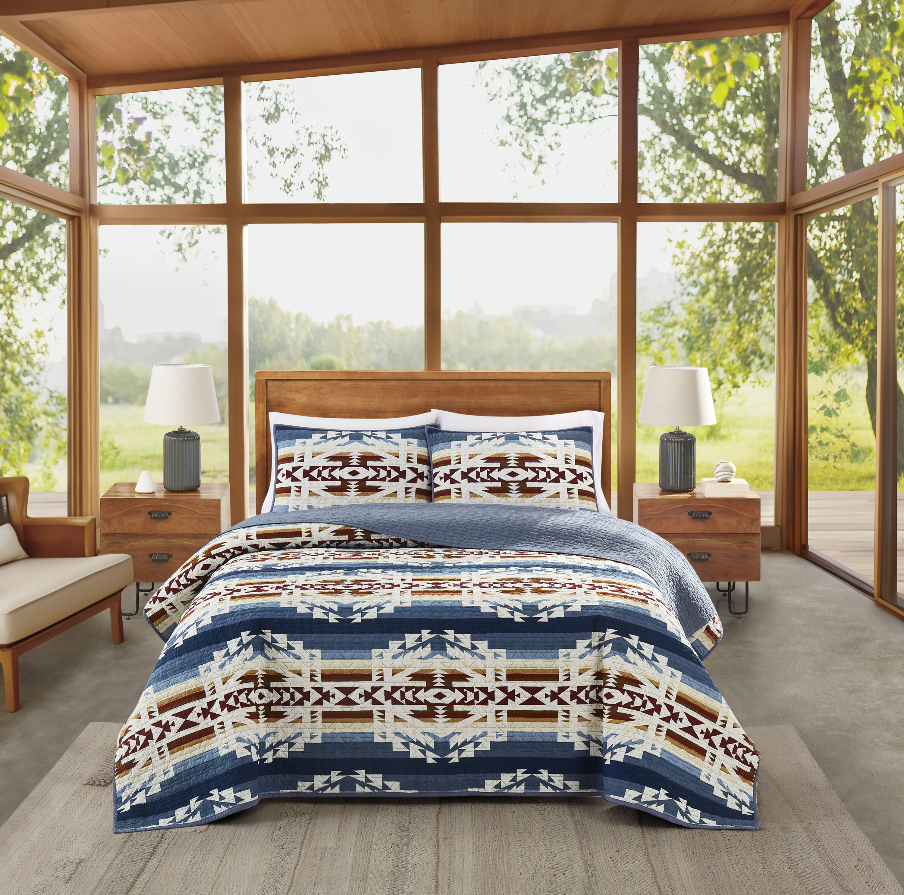 Image of Pendleton Canyon Trail Coverlet Set - King