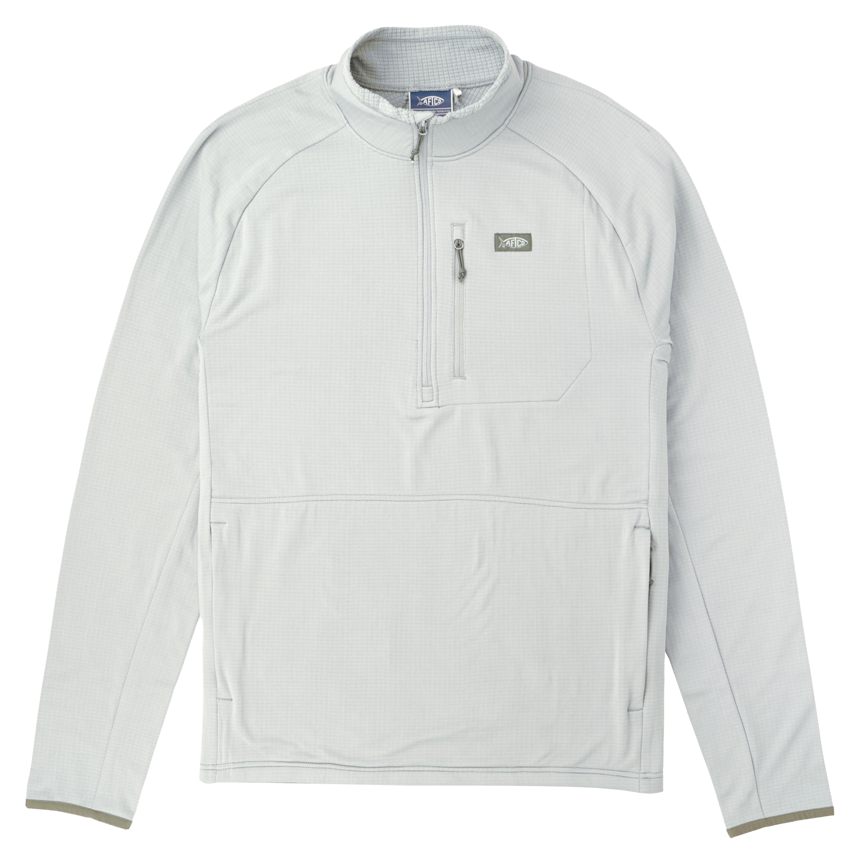 Image of AFTCO Freeport Quarter-Zip Pullover for Men - Harbor Gray
