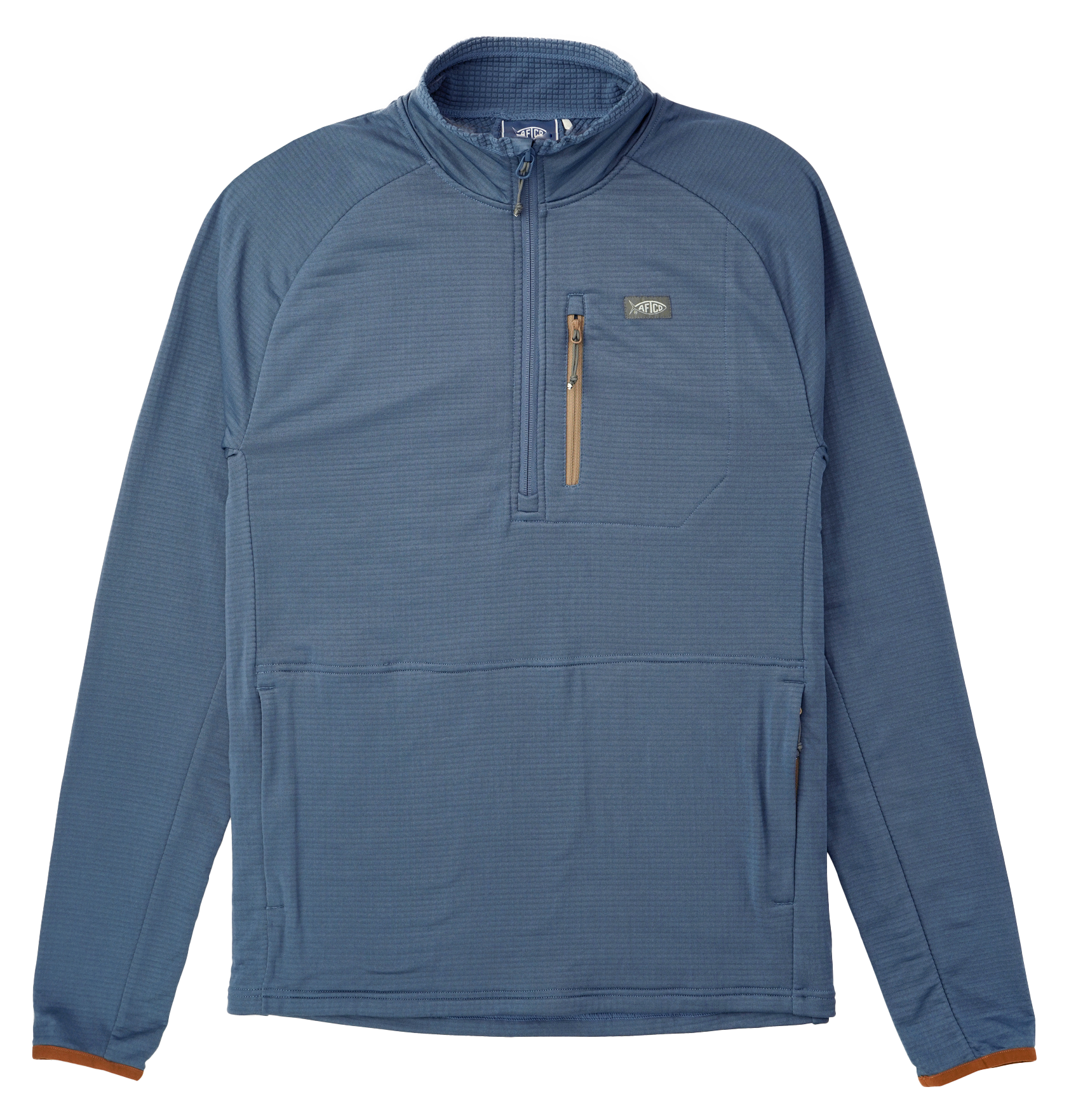 Image of AFTCO Freeport Quarter-Zip Pullover for Men - Bering Sea