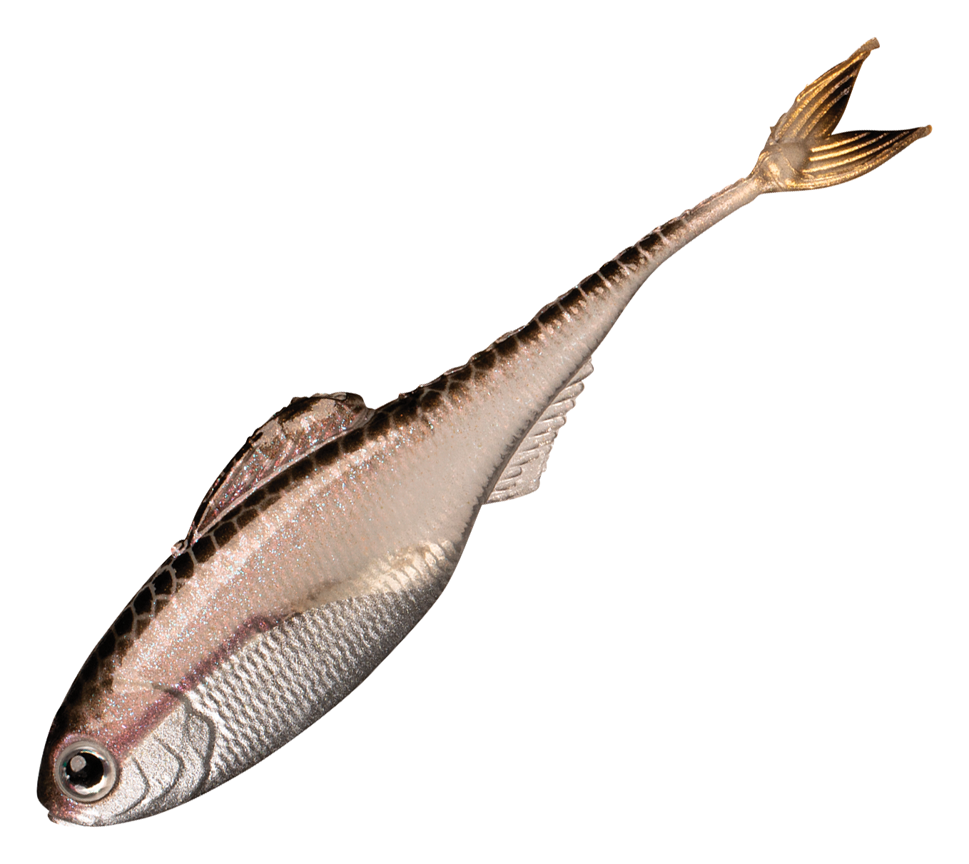 Image of "6th Sense Fishing Fiction Shad - Ghost Pro Shiner - 4.3"""