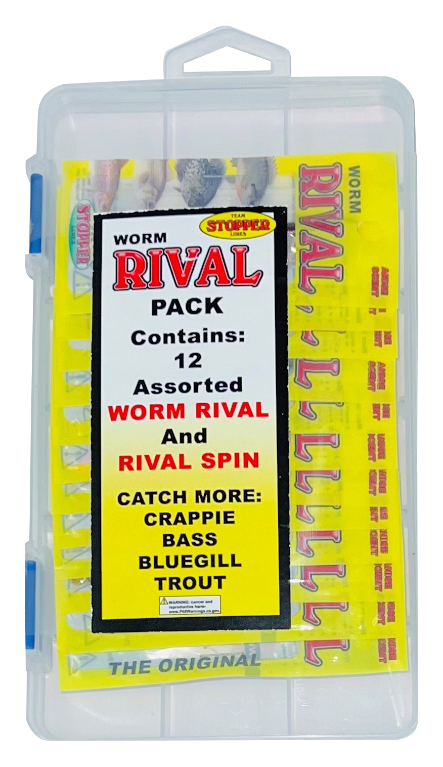 Bass Stopper Lures 12-piece Rival Worm/Rival Spin Kit                                                                           