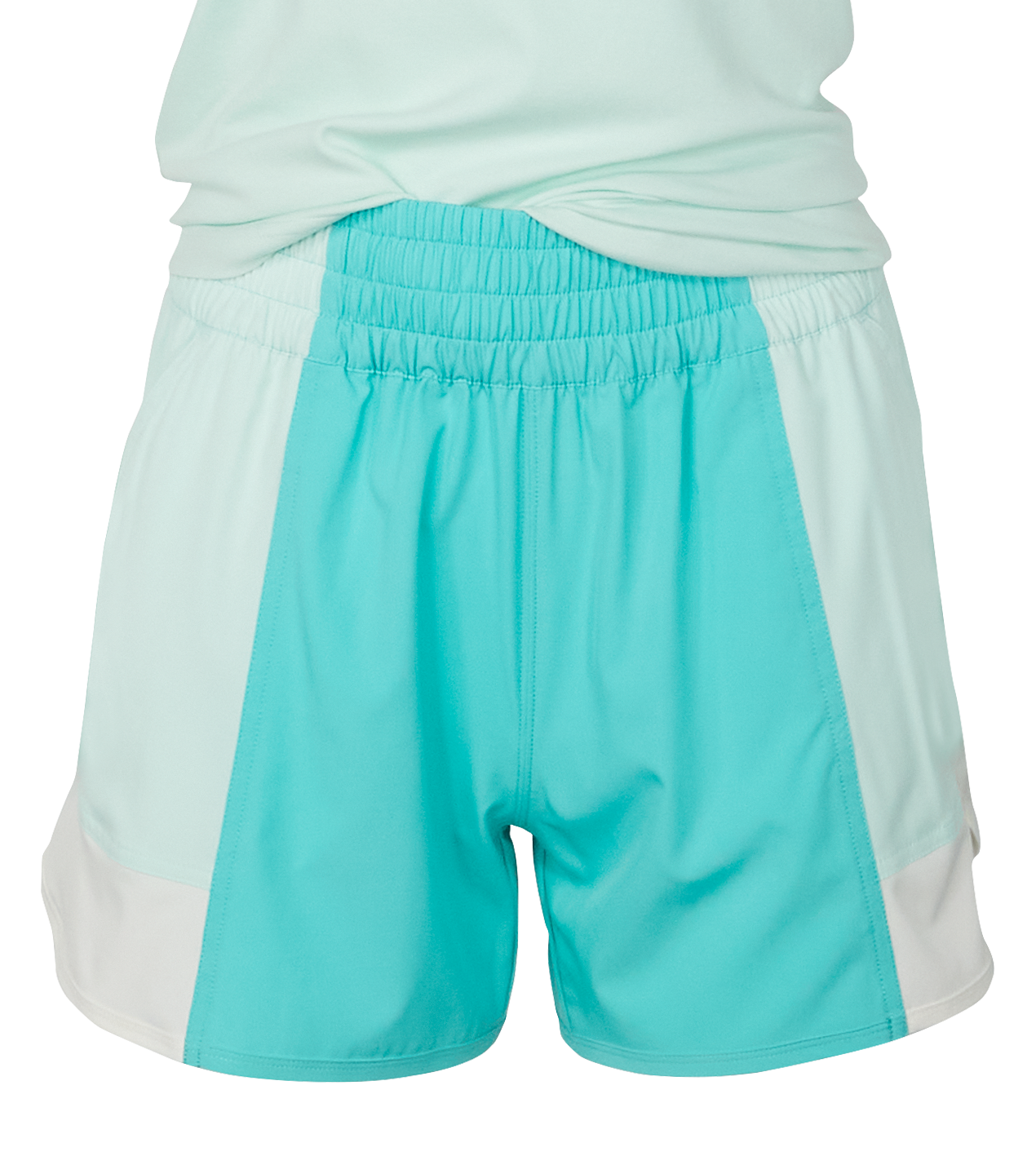 Image of Natural Reflections Tech Stretch Shorts - Pool Blue
