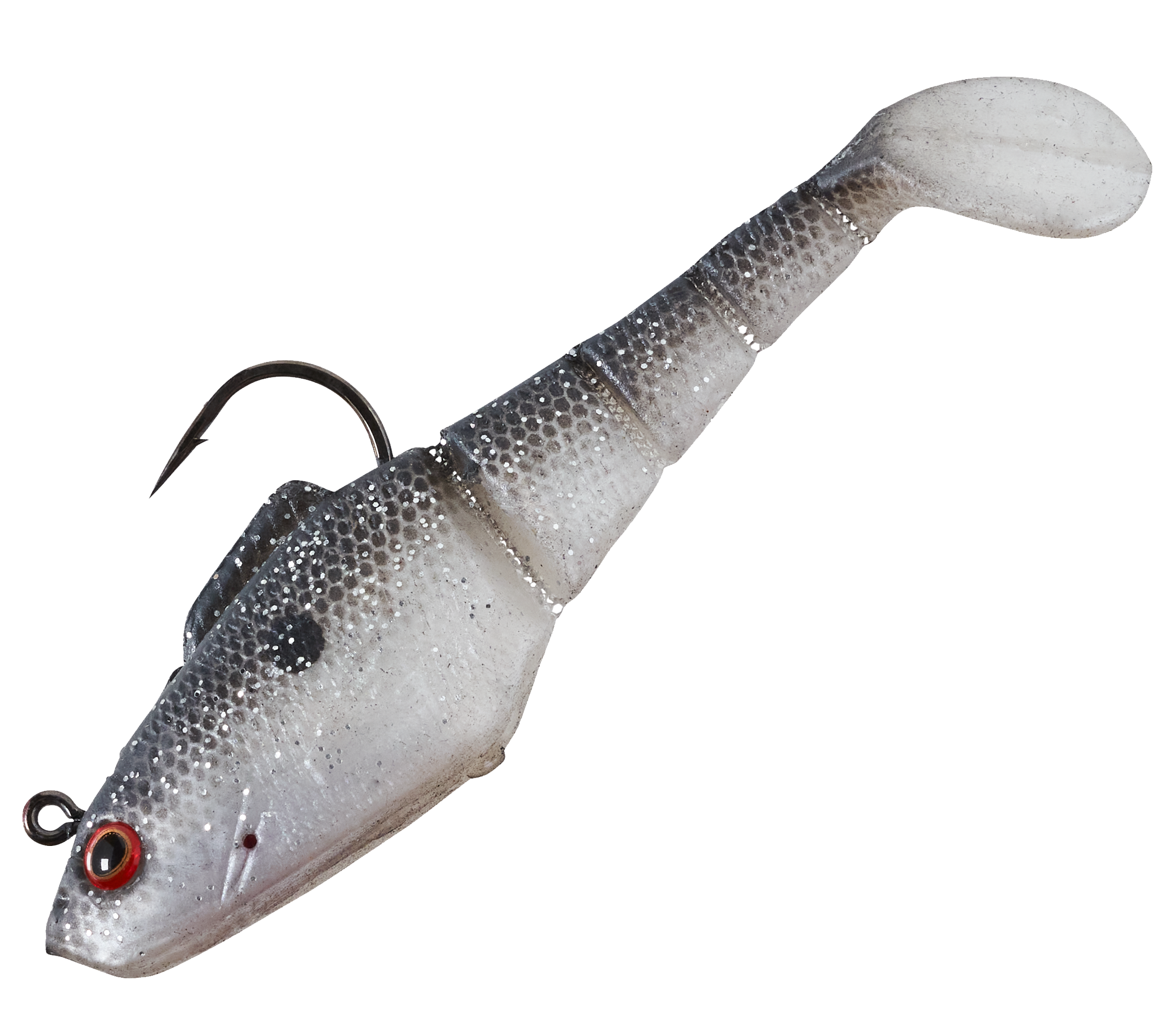 Image of Bass Pro Shops Rigged HFT Swimmer - Silver Shad