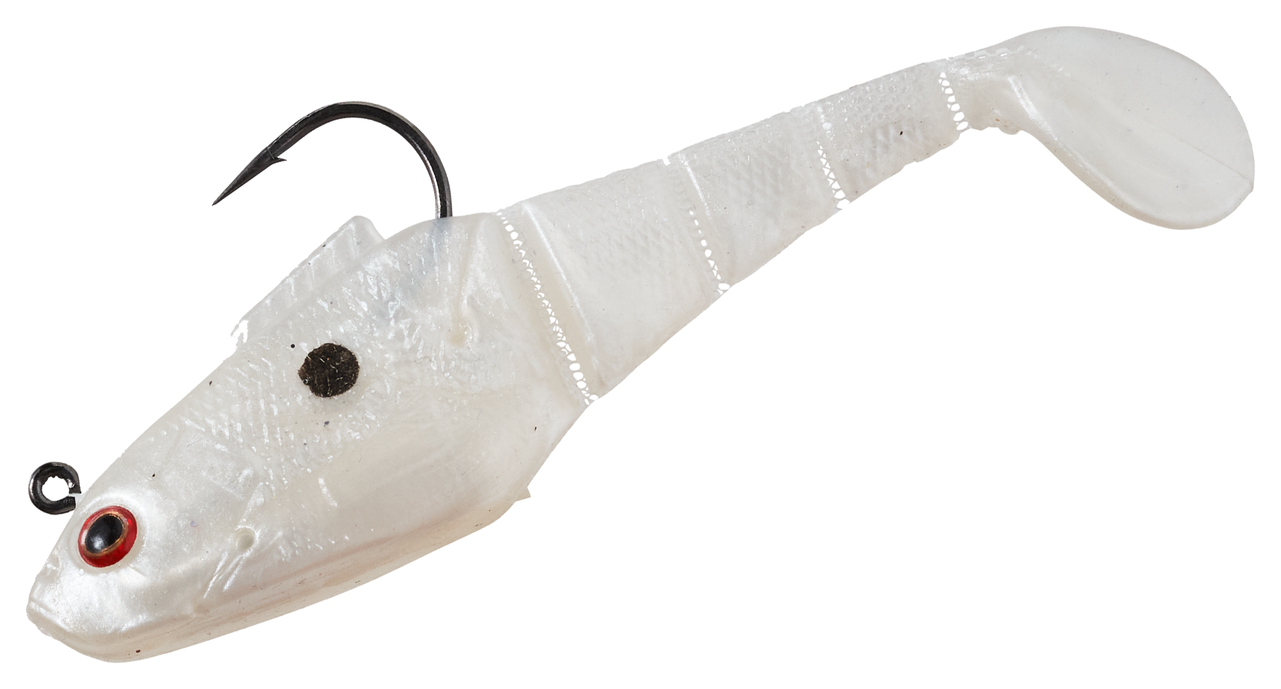 Image of Bass Pro Shops Rigged HFT Swimmer - Pearl Red Eye