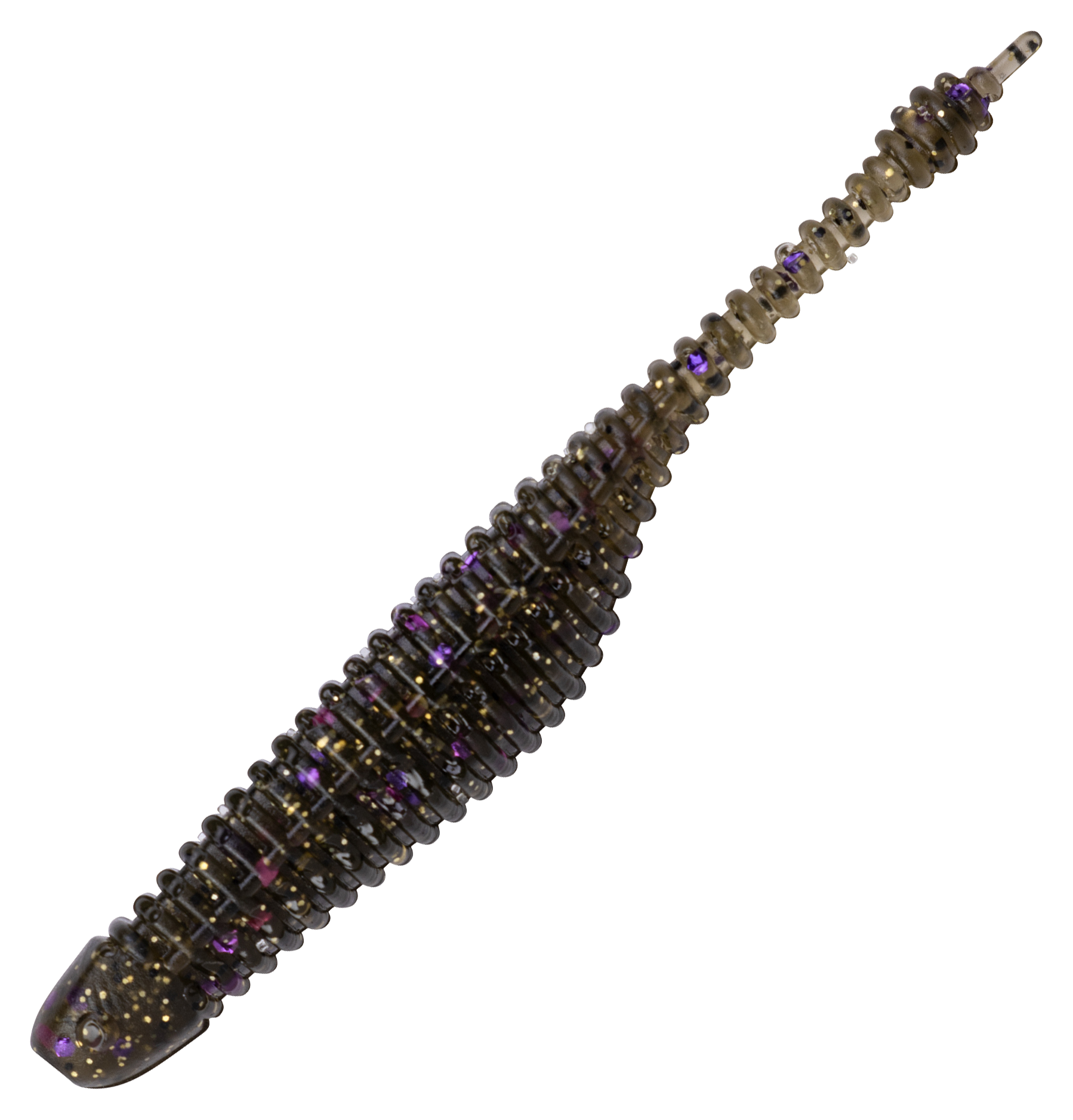 Great Lakes Finesse Drop Minnow - Green Pumpkin/Purple Flake - 3-1/4''