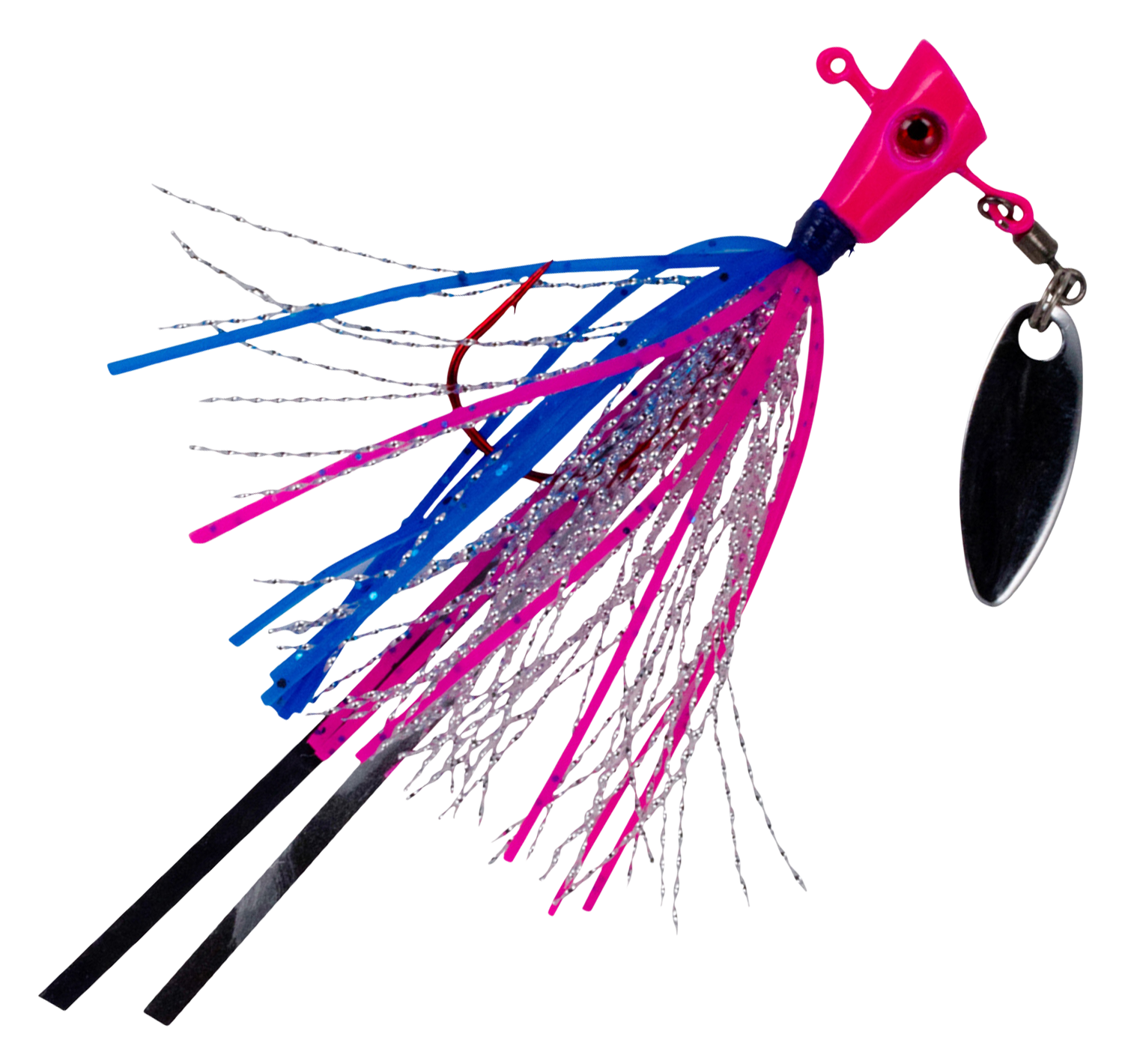 Image of Crappie Magnet Fin Spin Pro Series Jig - Les Pink - 1/4 oz.