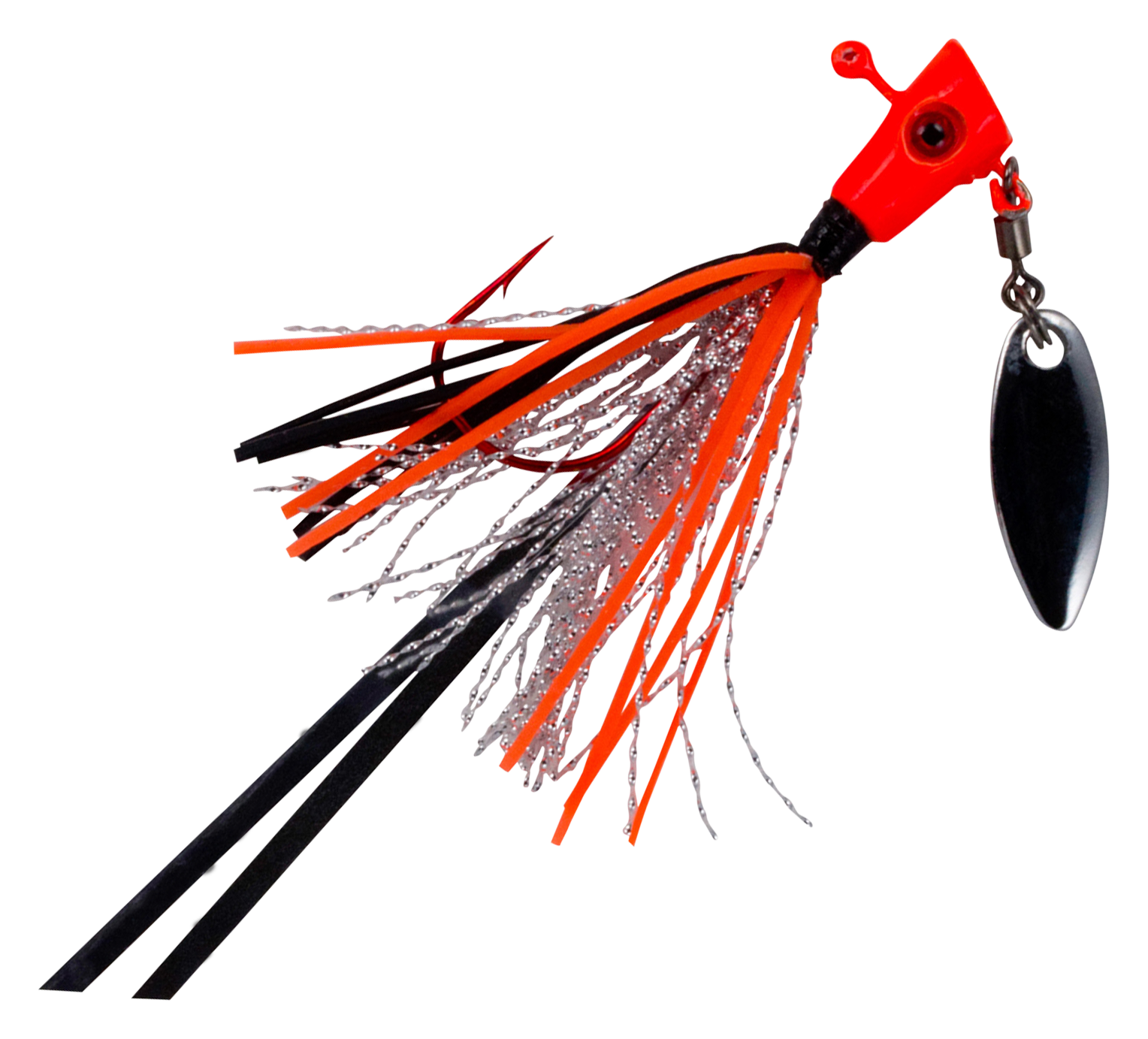 Image of Crappie Magnet Fin Spin Pro Series Jig - October Orange - 1/4 oz.