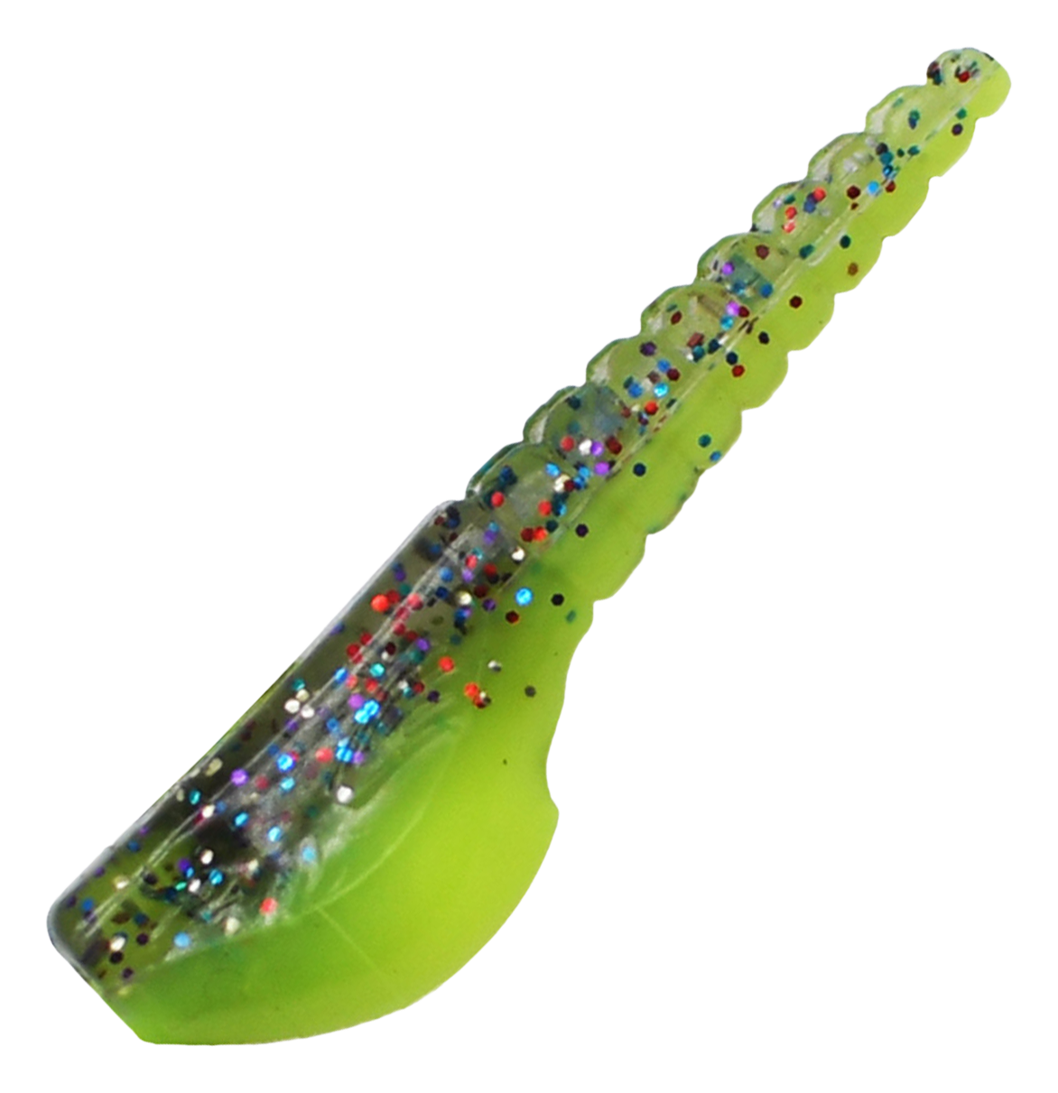 Image of Crappie Magnet Roo - Mardi Gras Chartreuse - 8 Pack