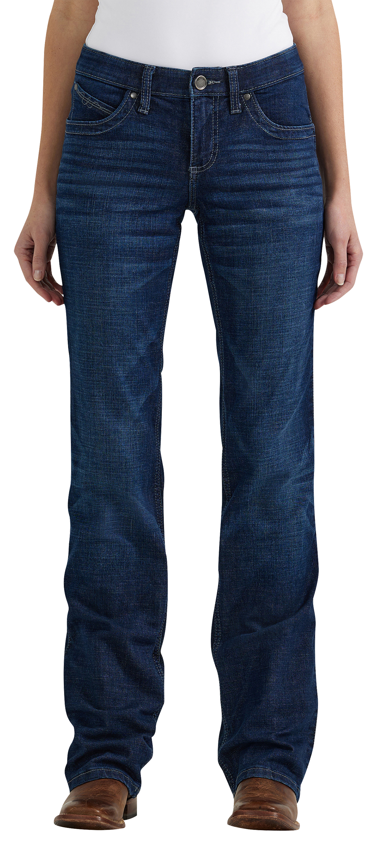 Image of Wrangler Q-Baby Ultimate Riding Jeans for Ladies - Boot Scootin - 1 - 34