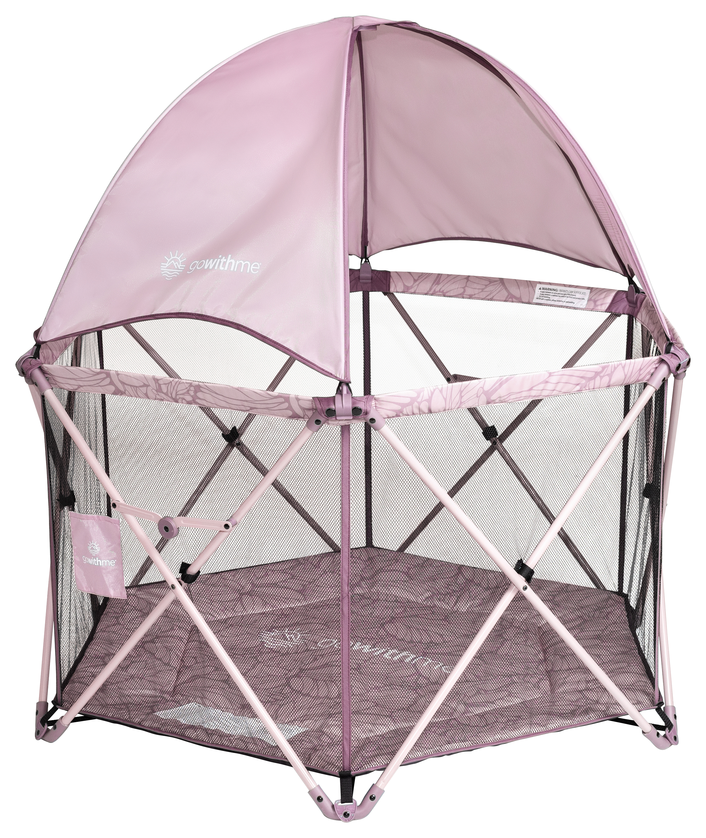 Image of Baby Delight Go With Me Eclipse Deluxe Portable Playard with Canopy - Canyon Rose