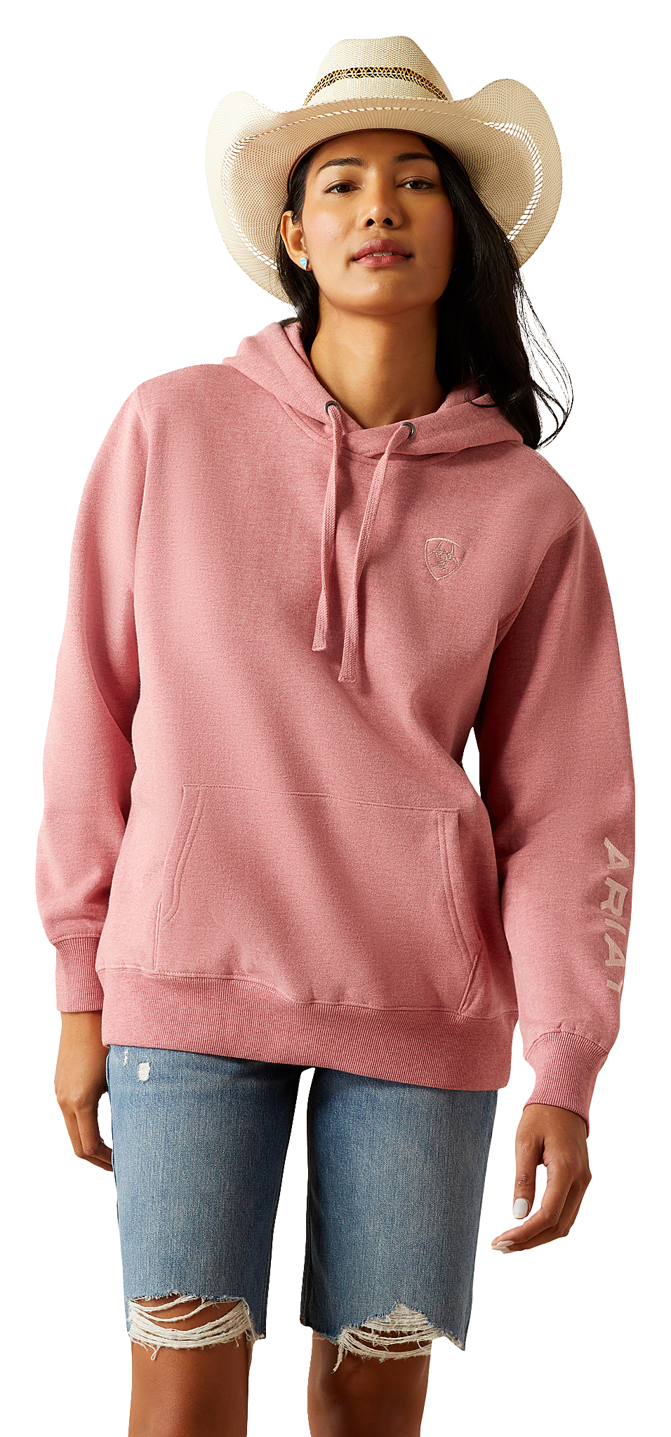 Image of Ariat Logo 2.0 Long-Sleeve Hoodie - Rose Wine