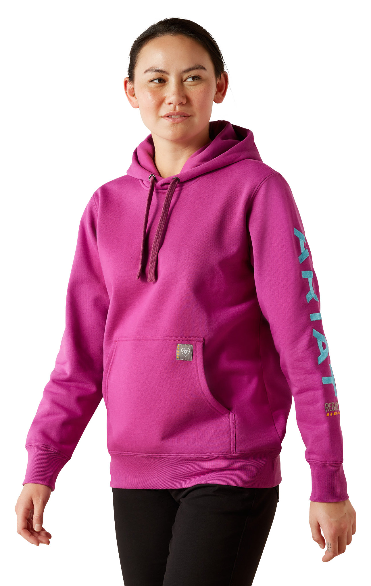 Ariat Rebar Graphic Long-Sleeve Hoodie for Ladies - Willowherb - XXL