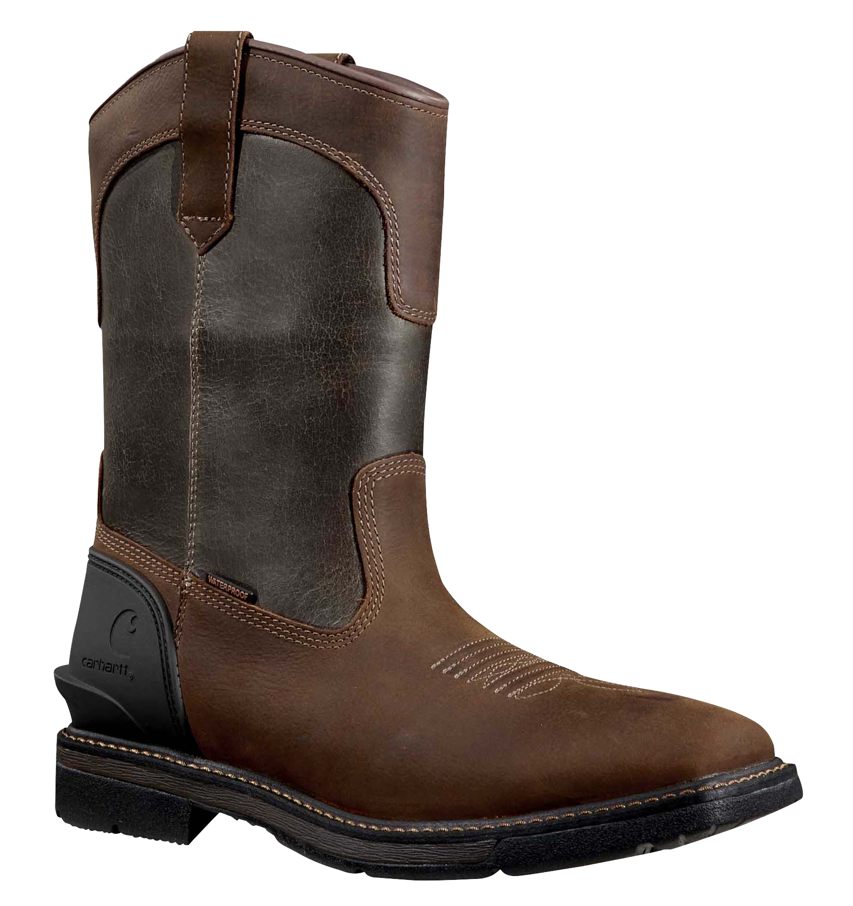 Image of Carhartt Montana Waterproof Square Toe Wellington Work Boots for Men - 11M