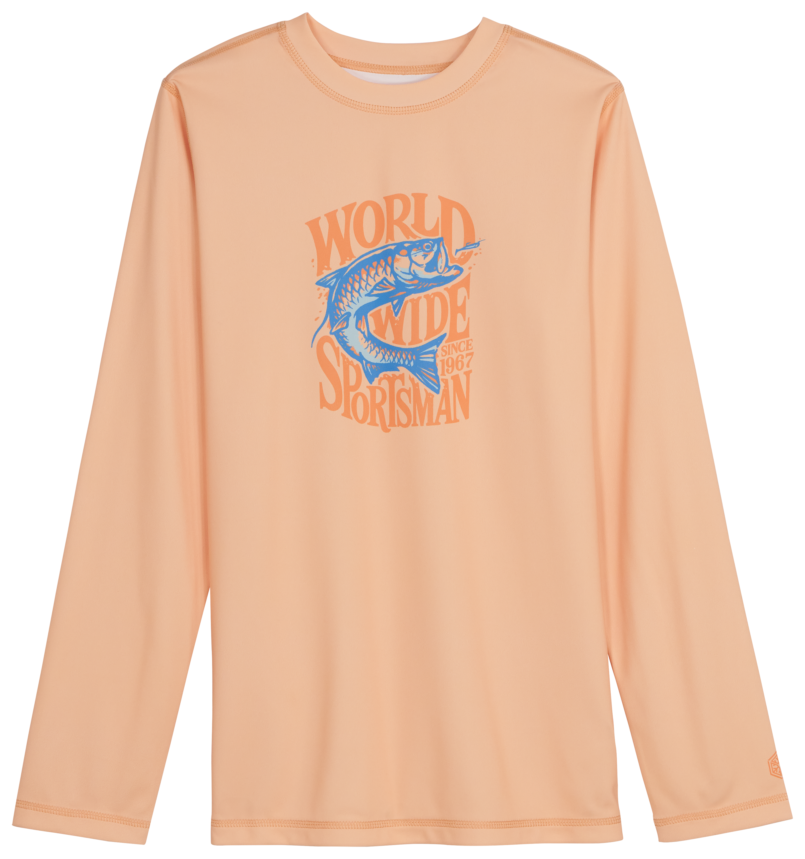 Image of World Wide Sportsman 3D Cool Long-Sleeve Sun Shirt for Kids - Vintage Tarpon