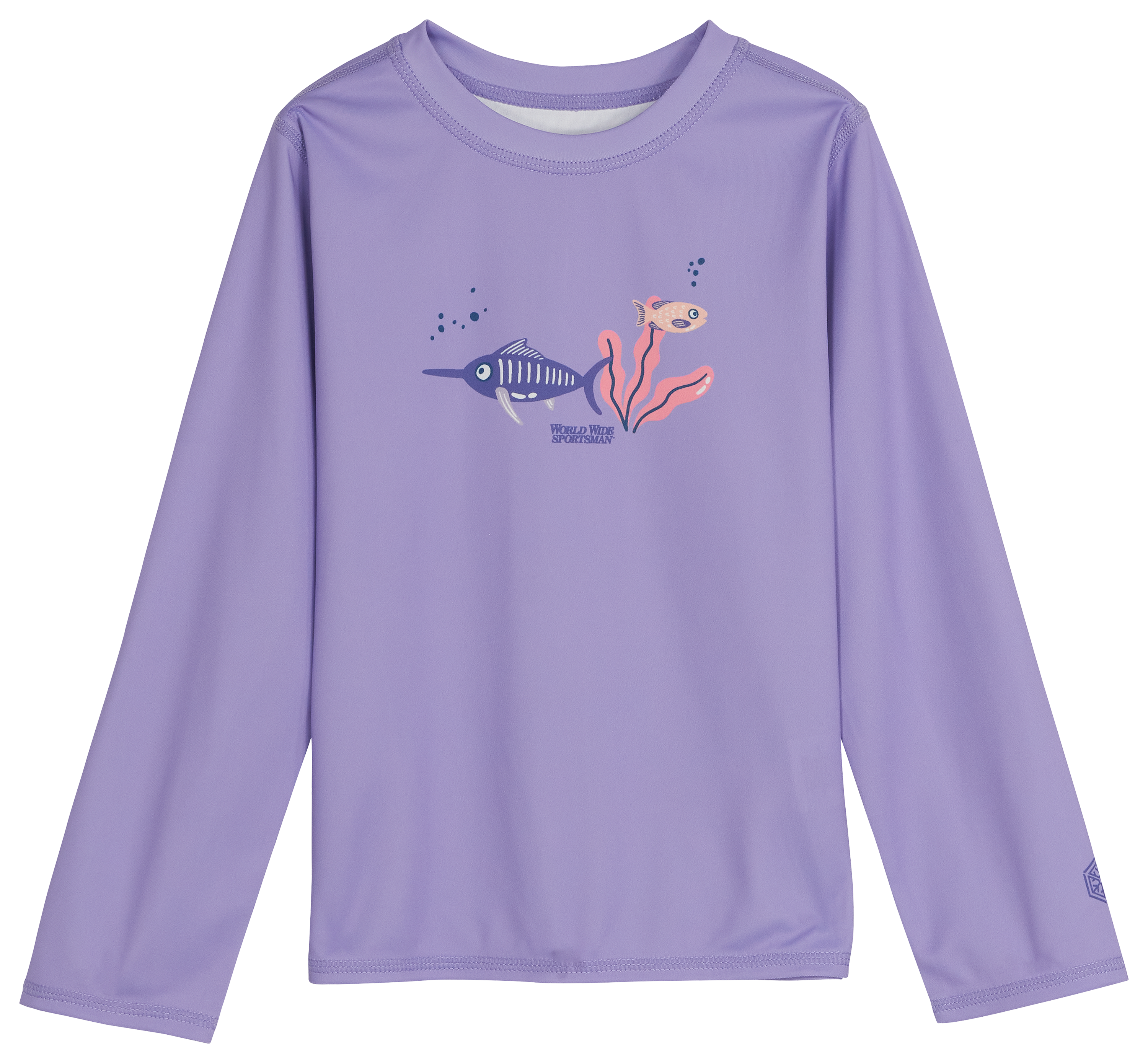 Image of World Wide Sportsman Surfcaster 3D Cool Long-Sleeve Sun Shirt for Toddlers - Baby Seaweed