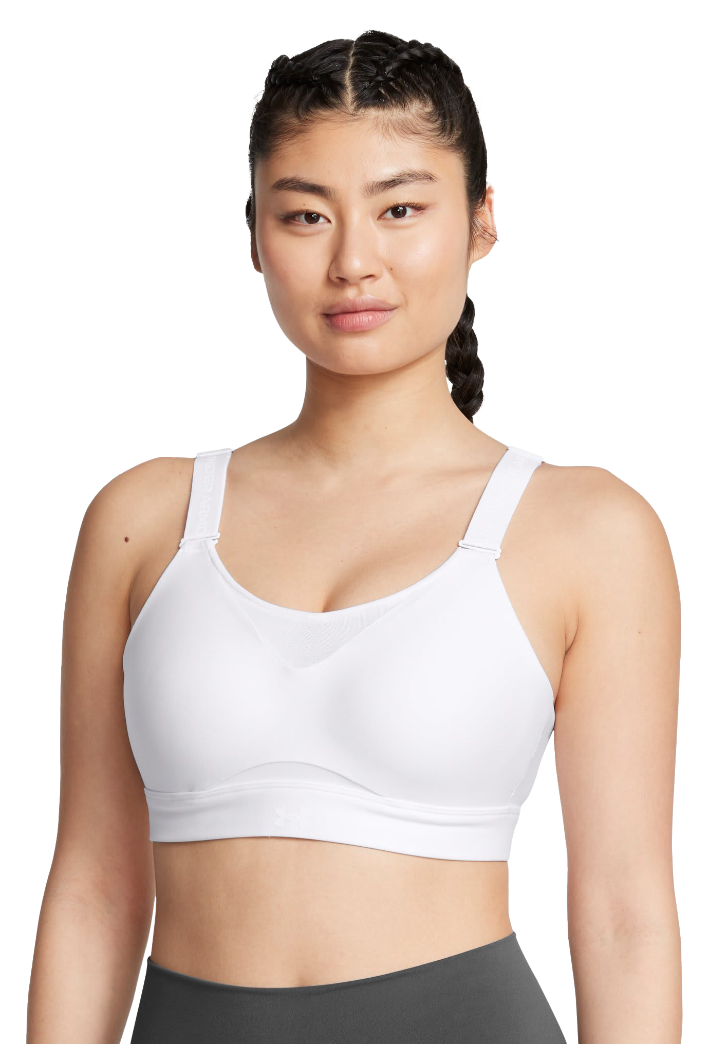 Image of Under Armour Infinity 2.0 High Sports Bra for Ladies - White - XL A