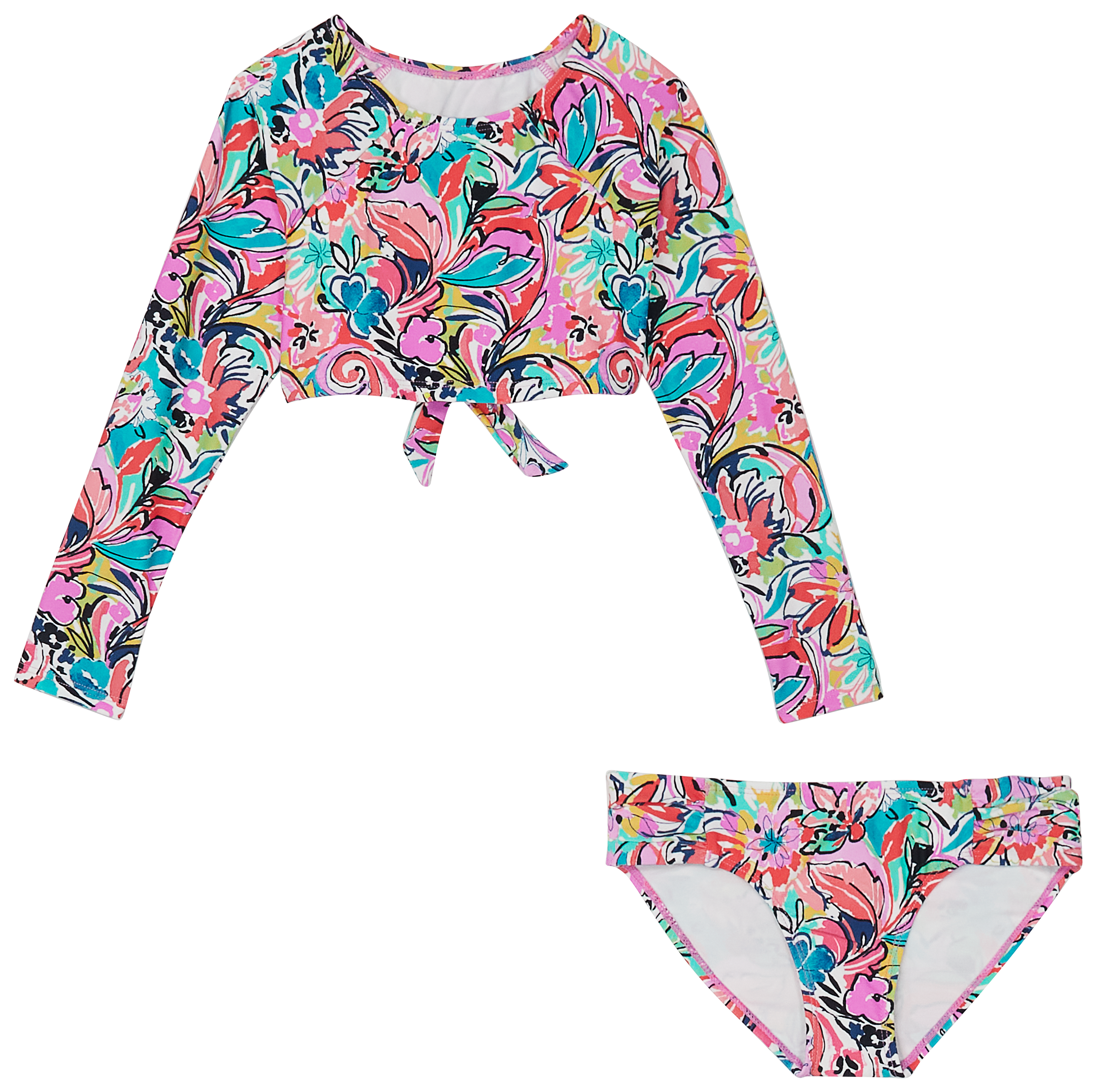 RAISINS Electric Flamingos Swim Set for Girls
