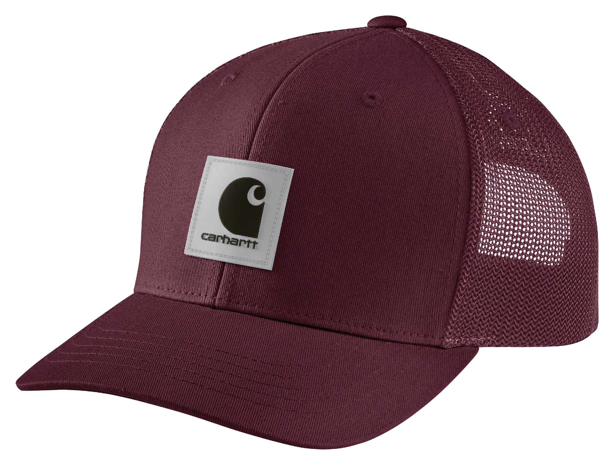 Image of Carhartt Rugged Flex Twill Logo Patch Mesh-Back Cap - Port