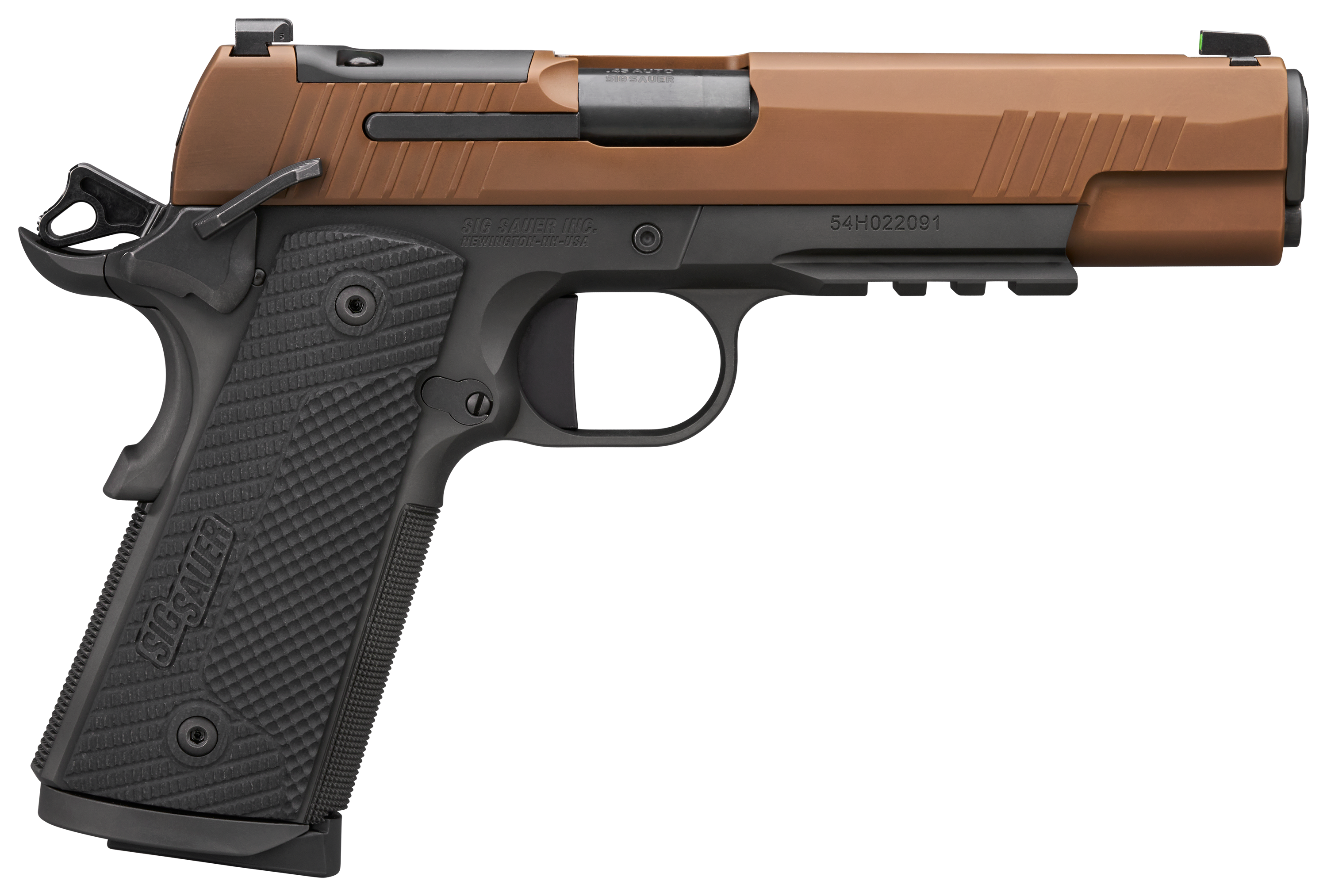 SIG SAUER 1911XFULL 45 ACP SemiAuto Pistol  45 ACP  TwoTone  Black