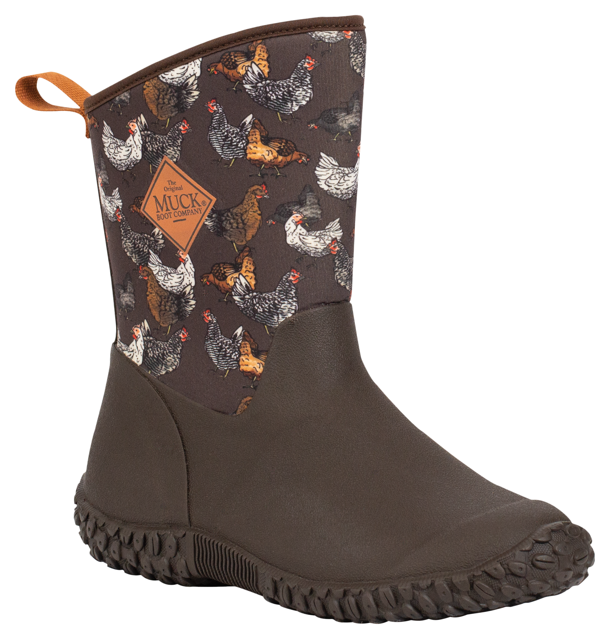 Image of The Original Muck Boot Company Muckster II Mid Rubber Boots for Women - Brown/Chicken - 8M