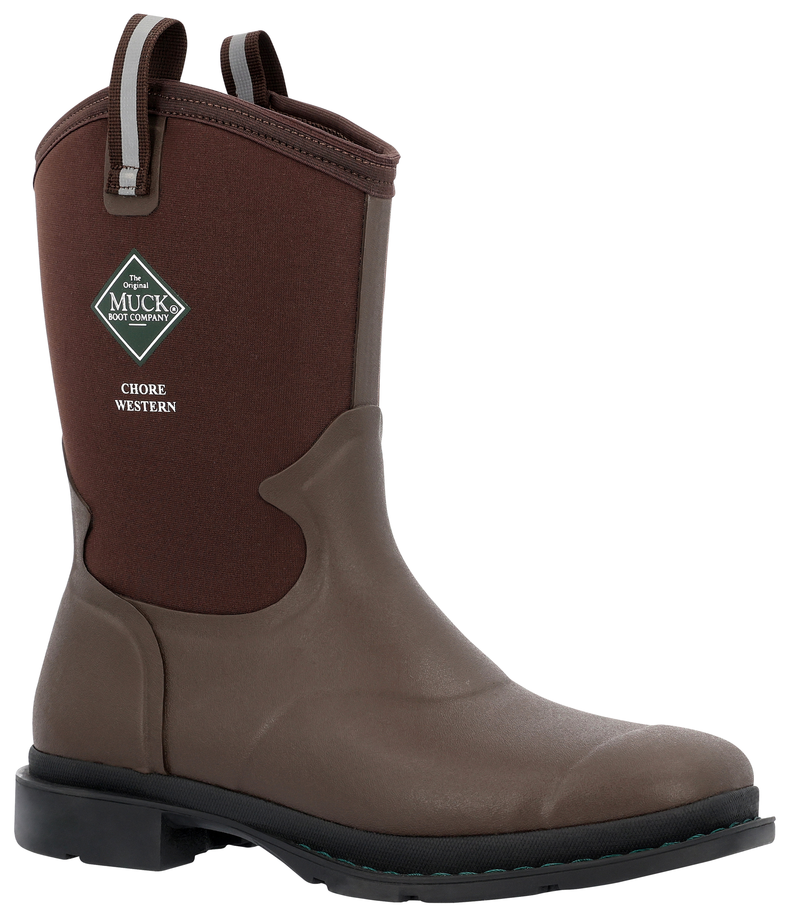Image of The Original Muck Boot Company Chore Western Rubber Boots for Men - Brown - 11M