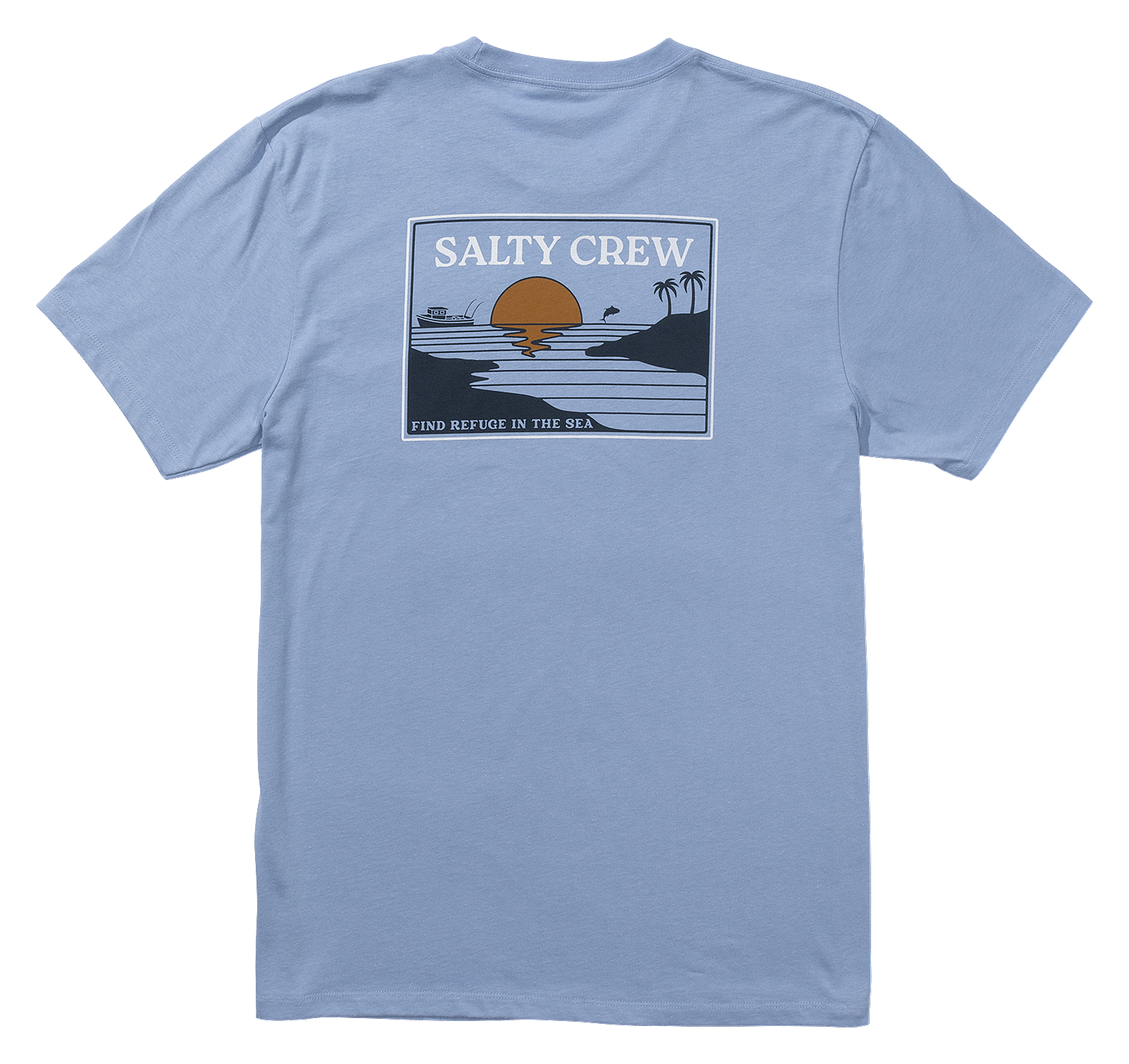 Image of Salty Crew Refuge Short-Sleeve T-Shirt for Men - Marine Blue