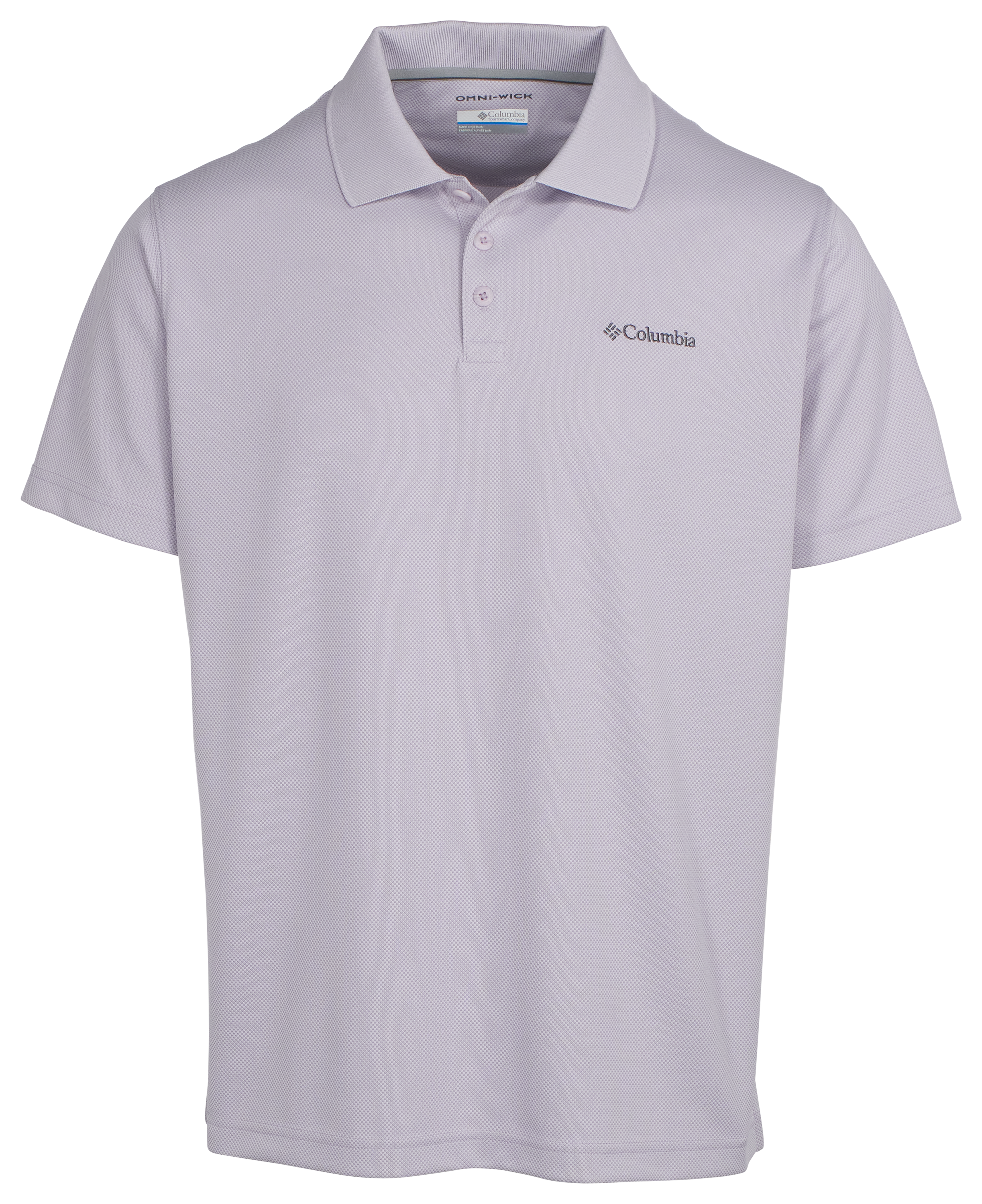 Image of Columbia Utilizer Short-Sleeve Polo for Men - Lavender Pearl - M