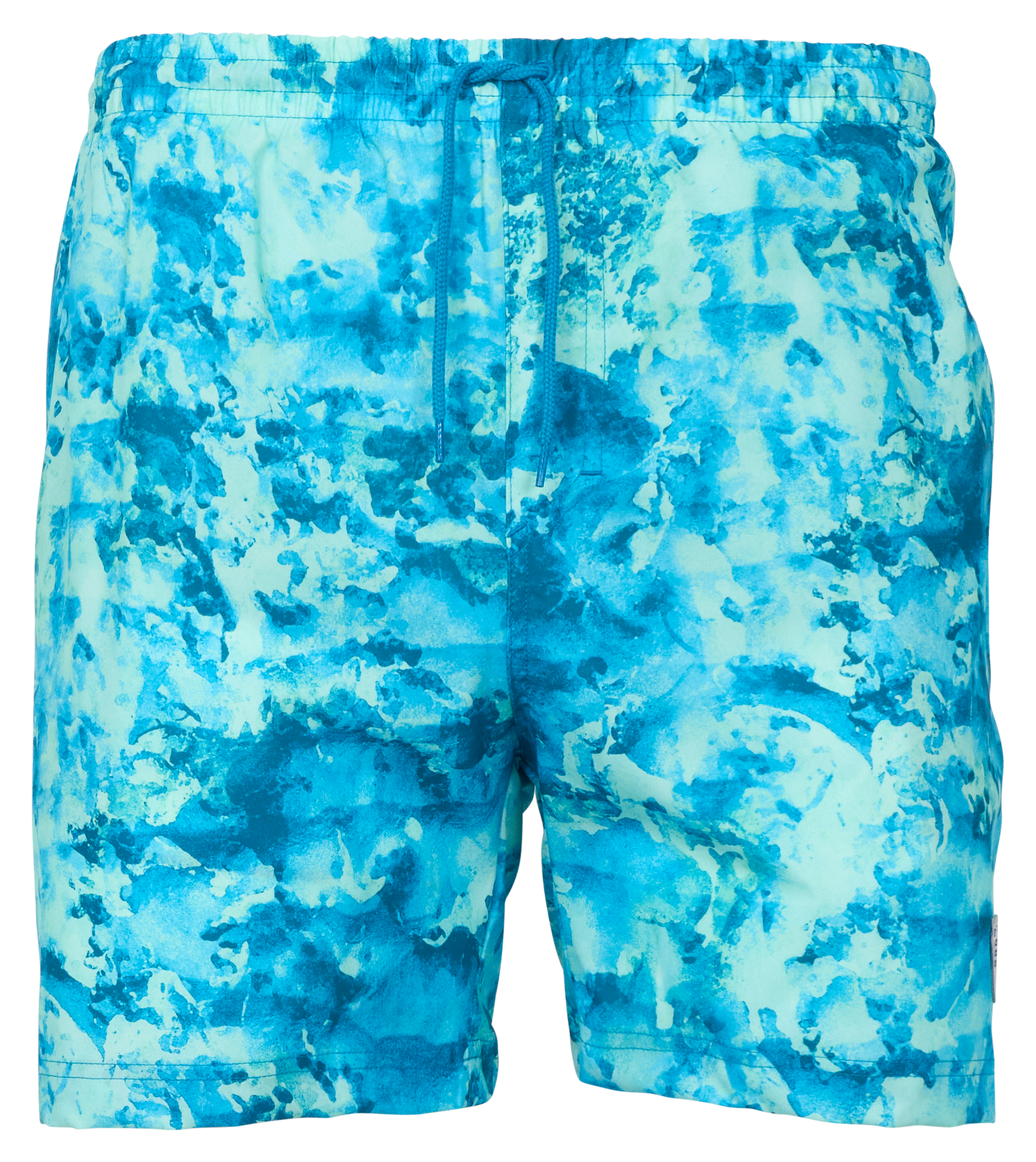 Image of Columbia PFG Rambler Printed Water Shorts - Blue Echo Seamoss