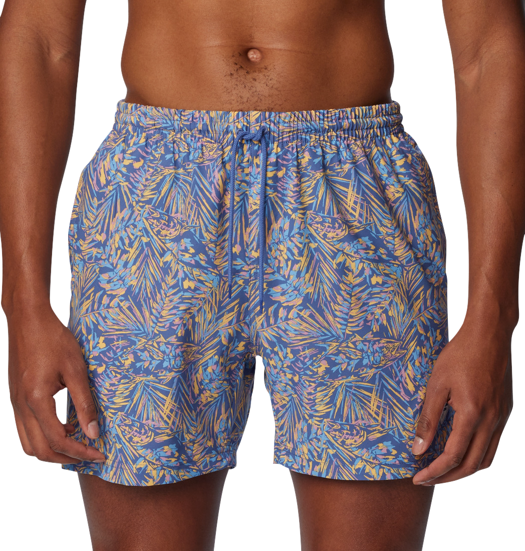 Image of Columbia PFG Rambler Printed Water Shorts - Bluebell Tunado