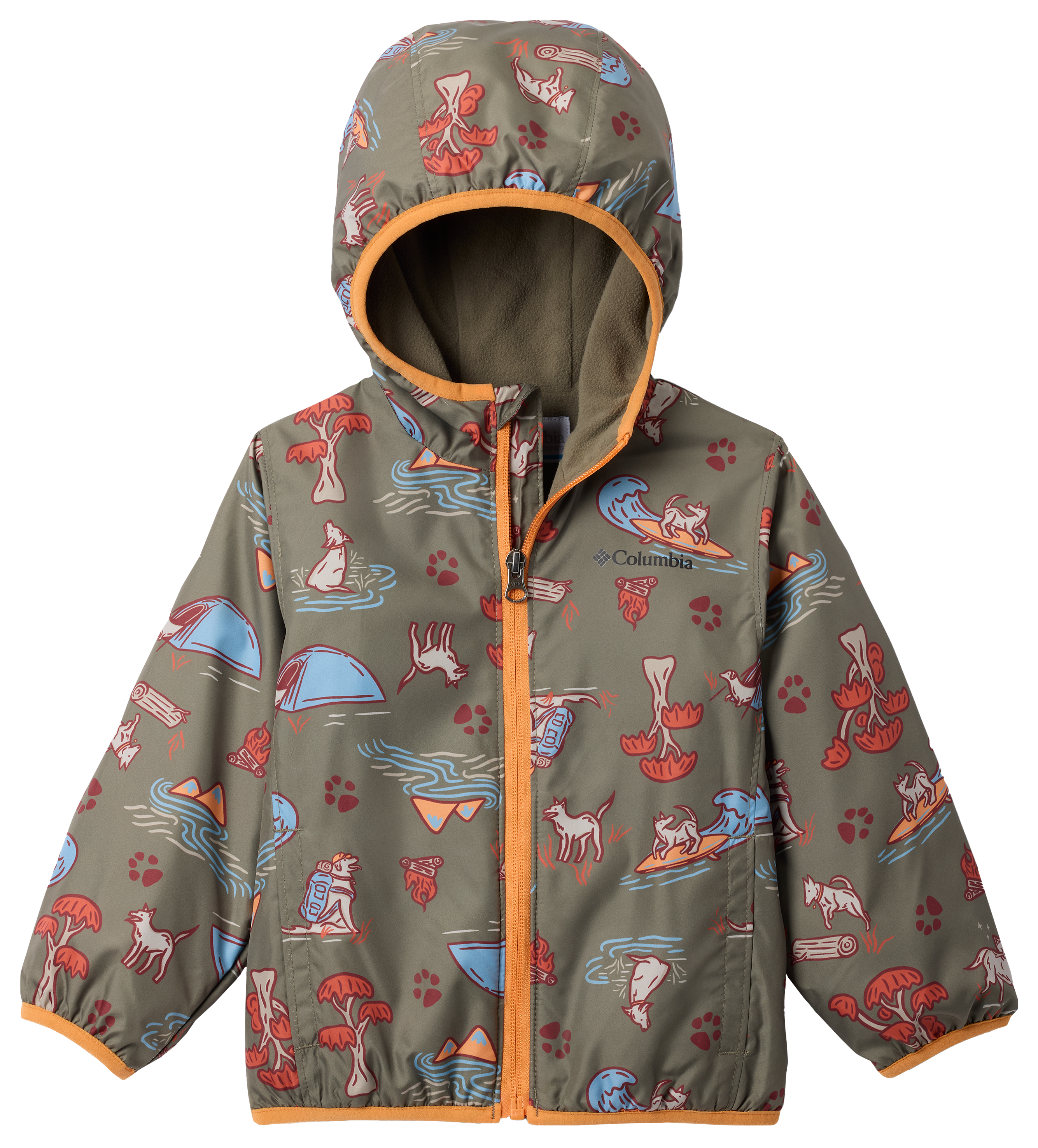 Image of Columbia Mini Pixel Grabber III Jacket for Toddlers - Stone Green - 4T