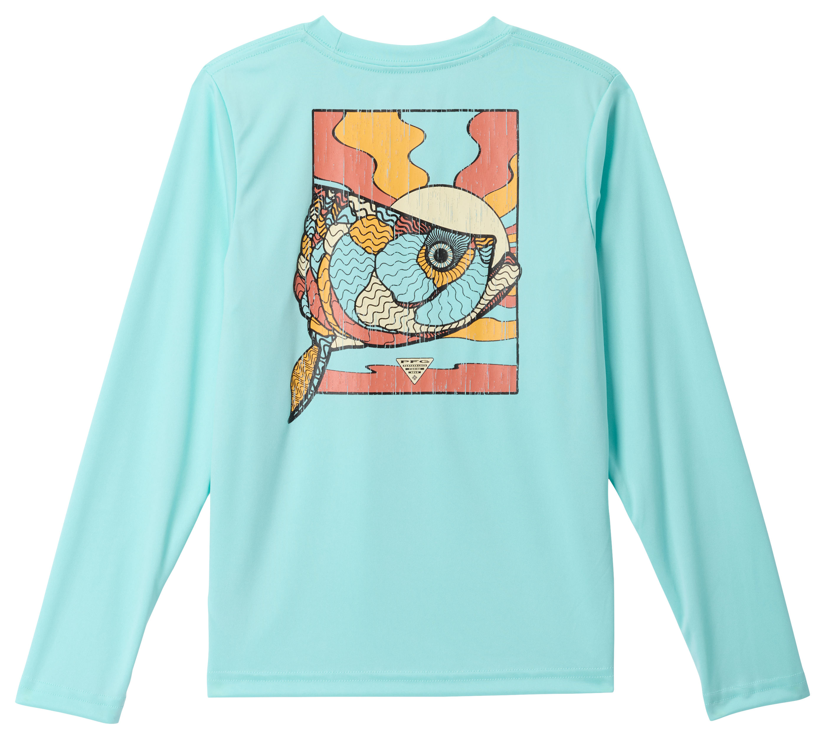 Image of Columbia Terminal Tackle PFG Fish Graphic Long-Sleeve T-Shirt for Kids - Gulf Stream - S