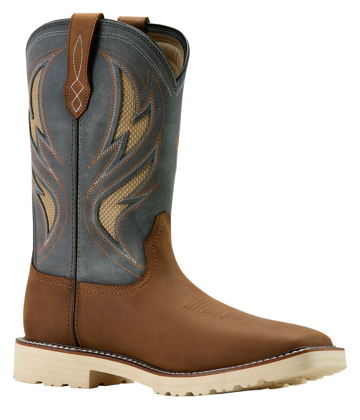 Image of Ariat Activator VentTEK Western Work Boots for Men - Alamo Brown - 11M
