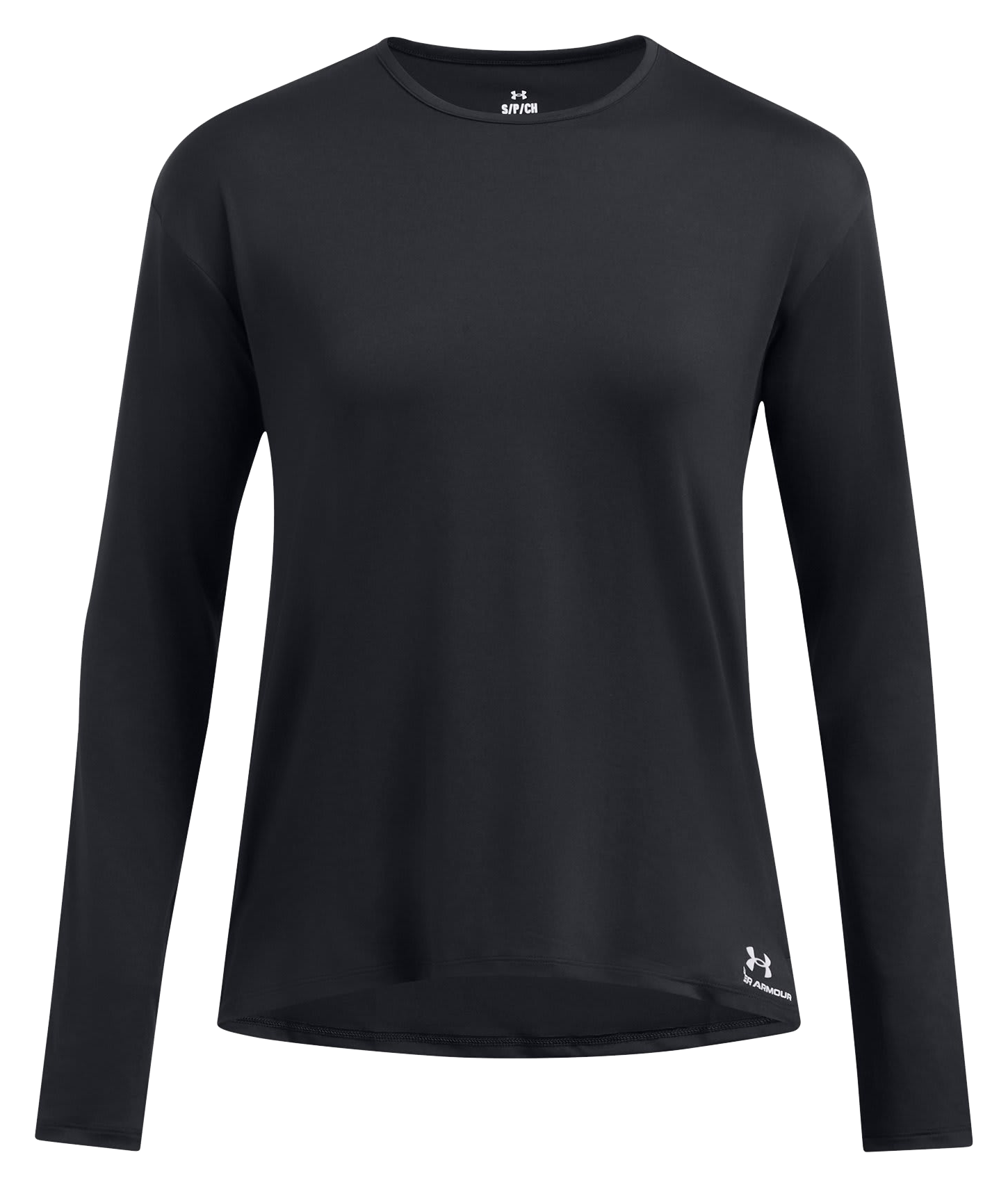Image of Under Armour Vanish Energy Long-Sleeve Shirt for Ladies - Black/White - S