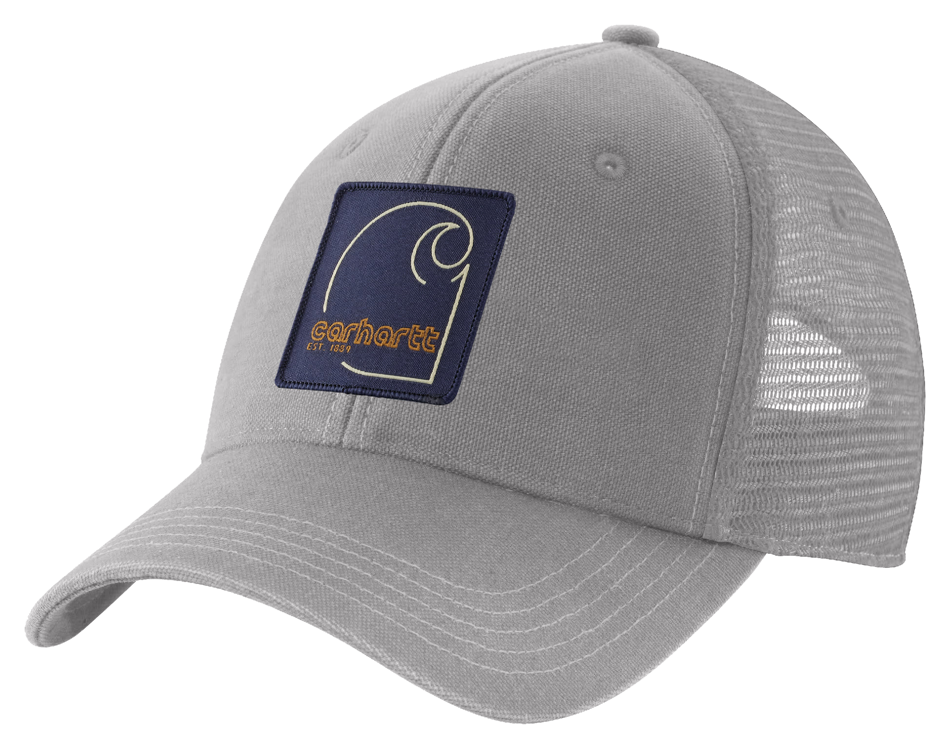 Image of Carhartt Canvas Outlast C Patch Mesh-Back Cap - Asphalt