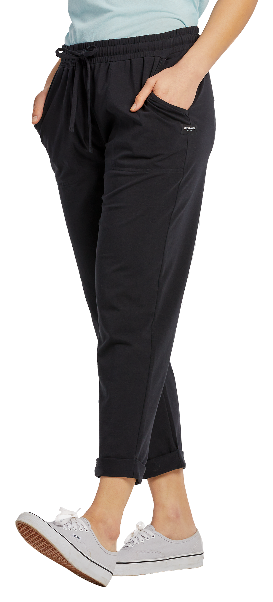 Image of Life Is Good Crusher-FLEX Pants for Ladies - Jet Black - L