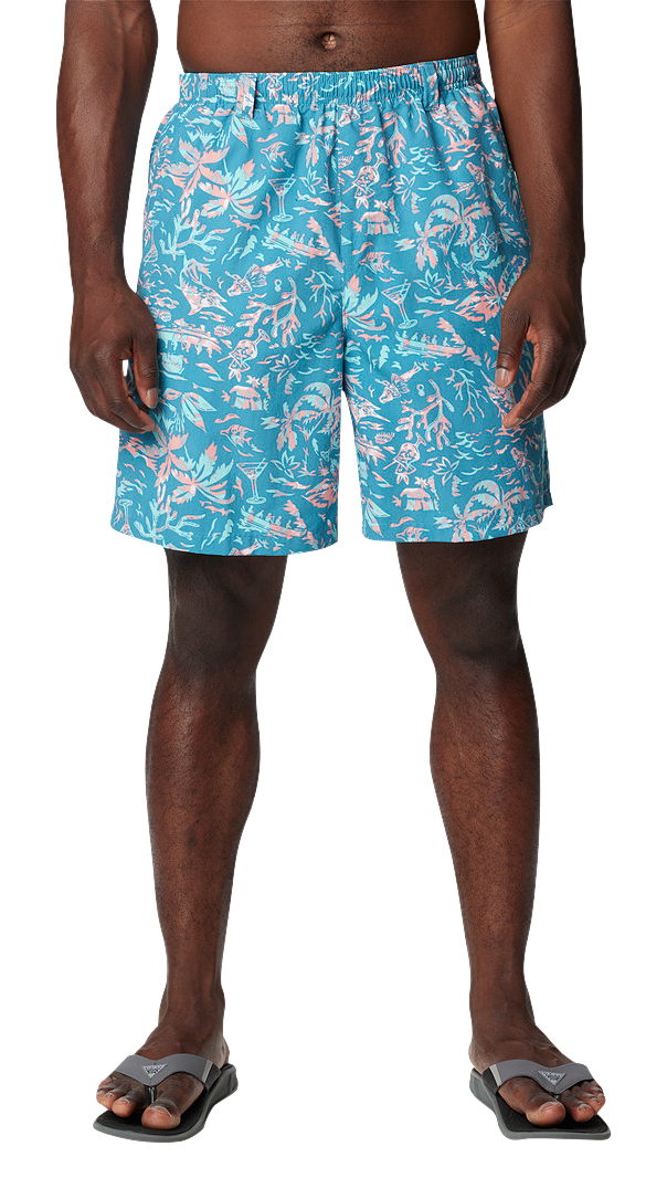 Image of Columbia PFG Super Backcast II Water Shorts - Canyon Blue Kona Craze