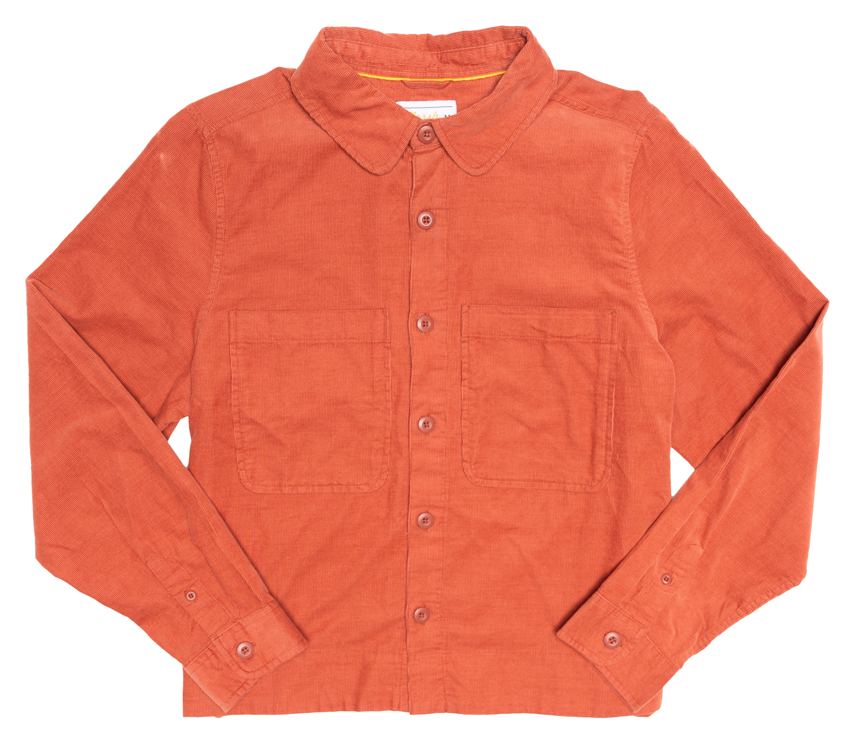 Image of Marsh Wear Cody Corduroy Long-Sleeve Shirt - Etruscan Red