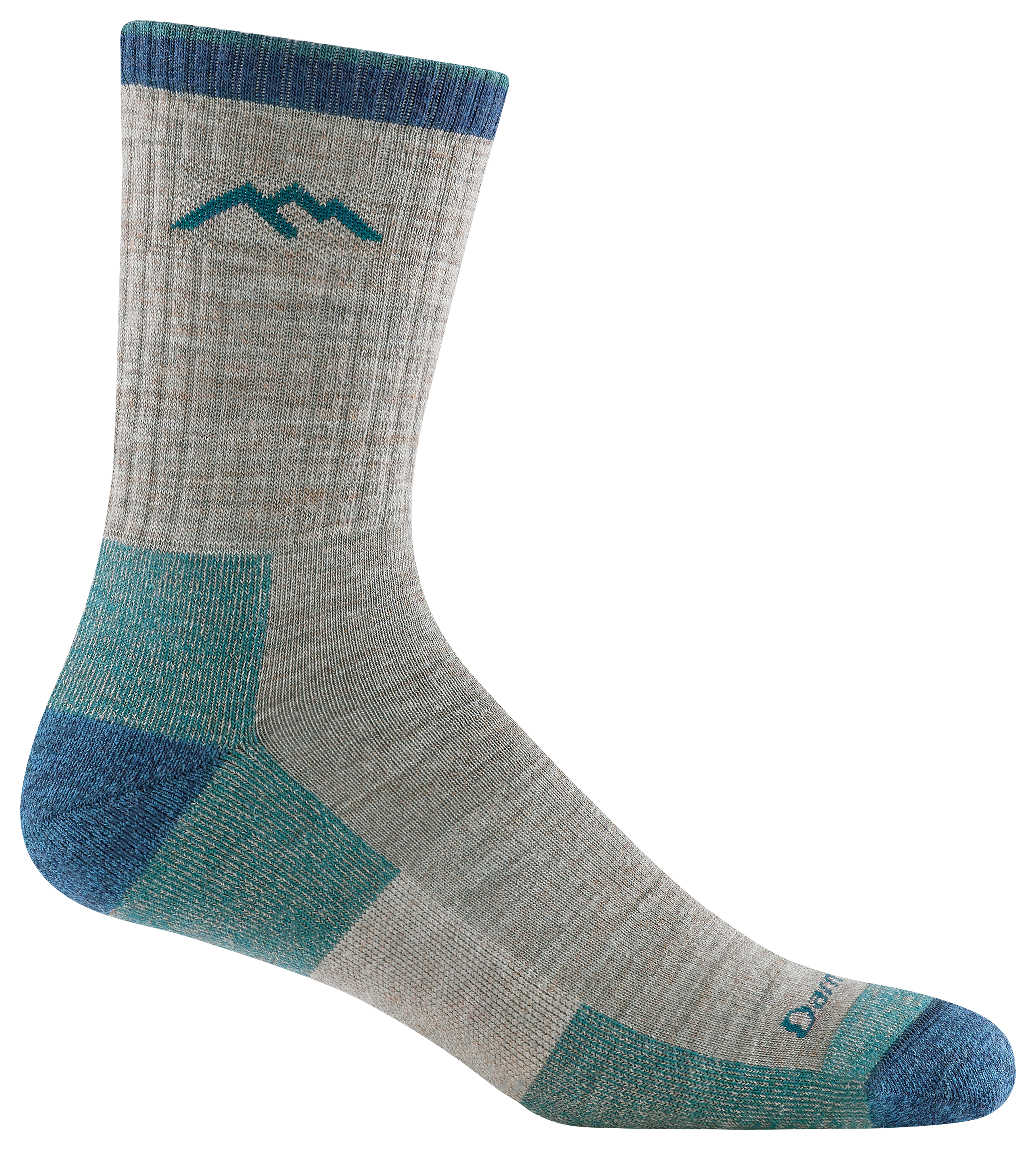 Image of Darn Tough Hiker Merino Wool Micro Crew Cushion Hiking Socks for Men - Rye - L