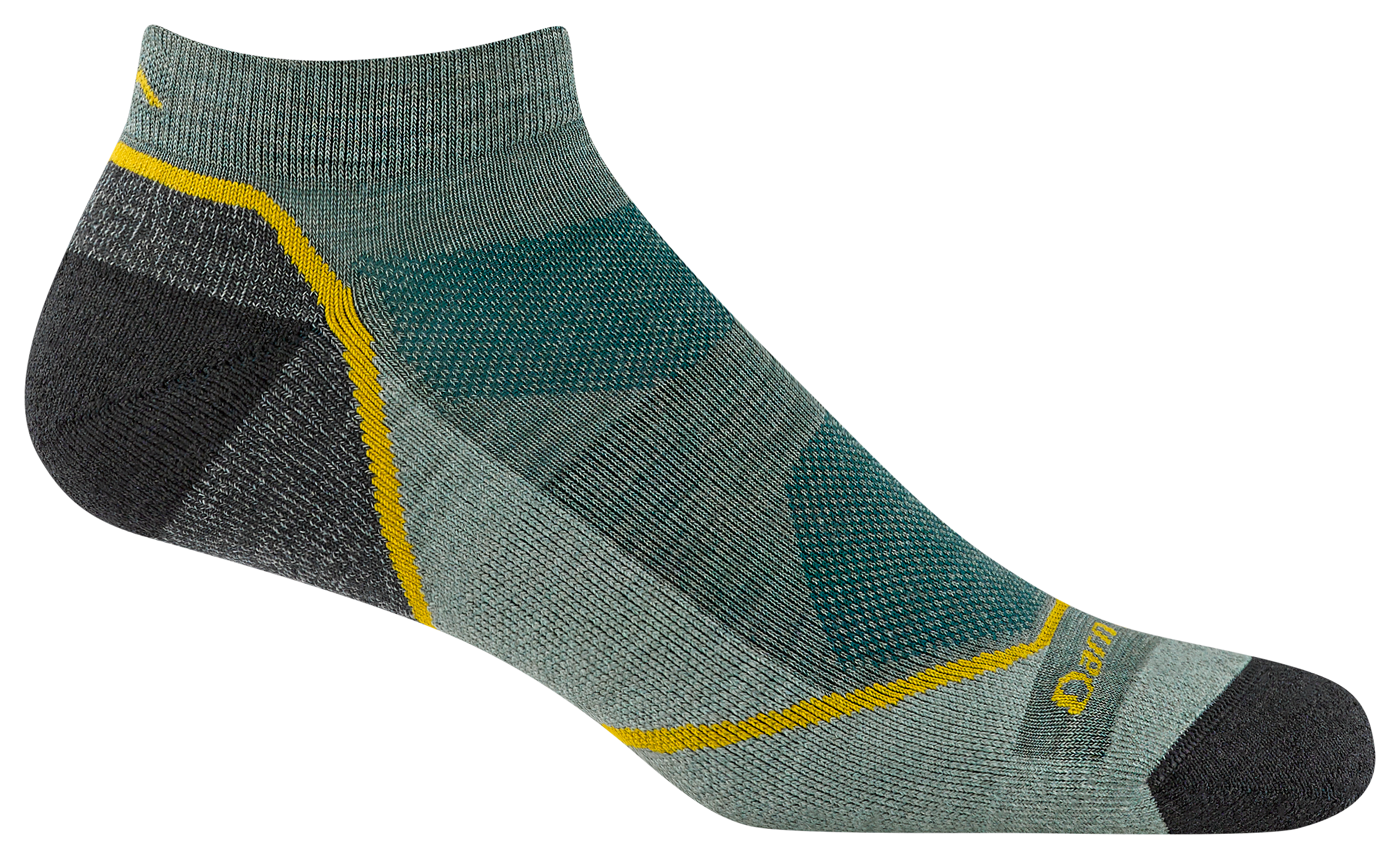 Image of Darn Tough Light Hiker Merino Wool No-Show Socks for Men - Seafoam - L